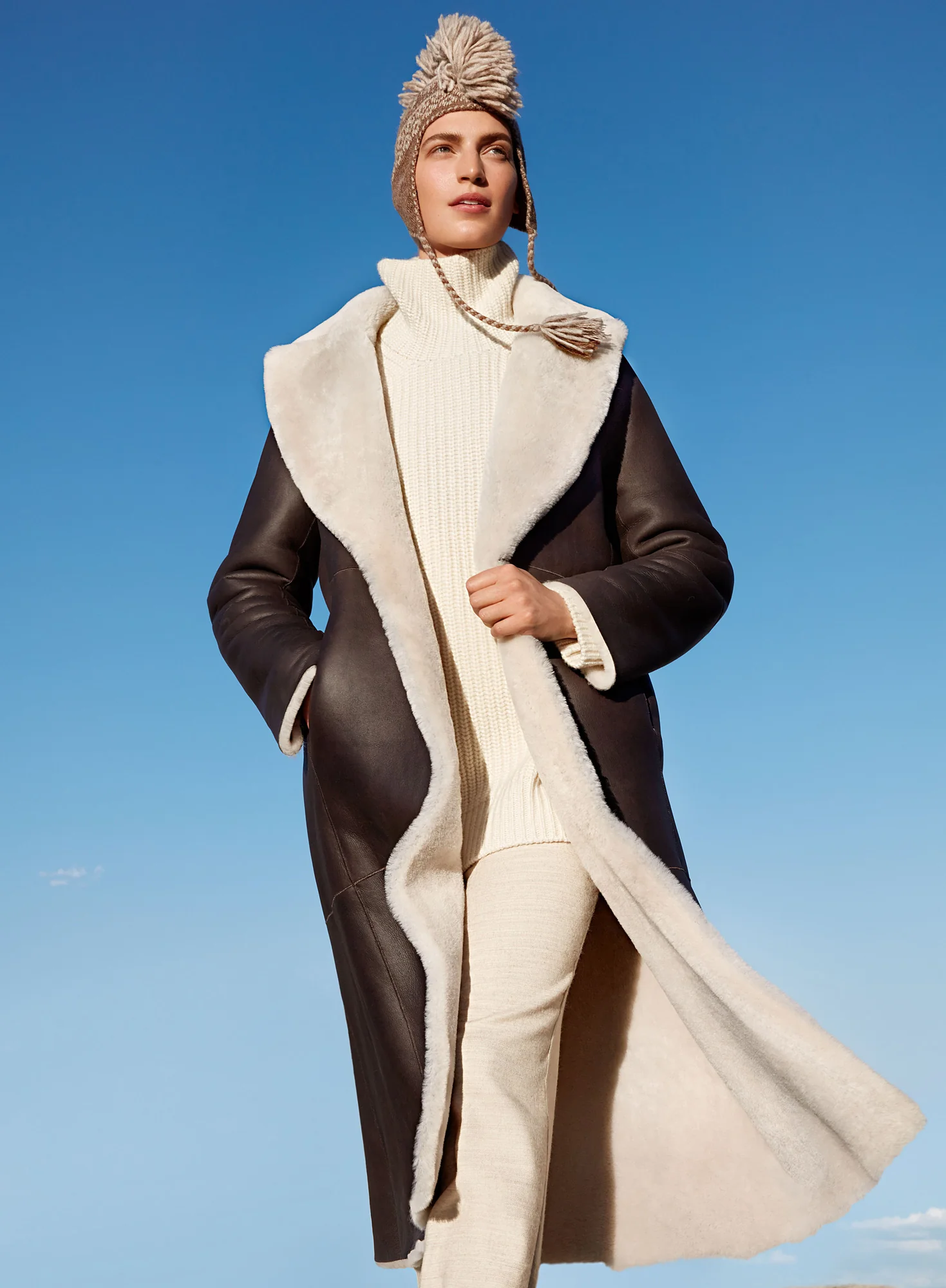Reversible Shearling Trench