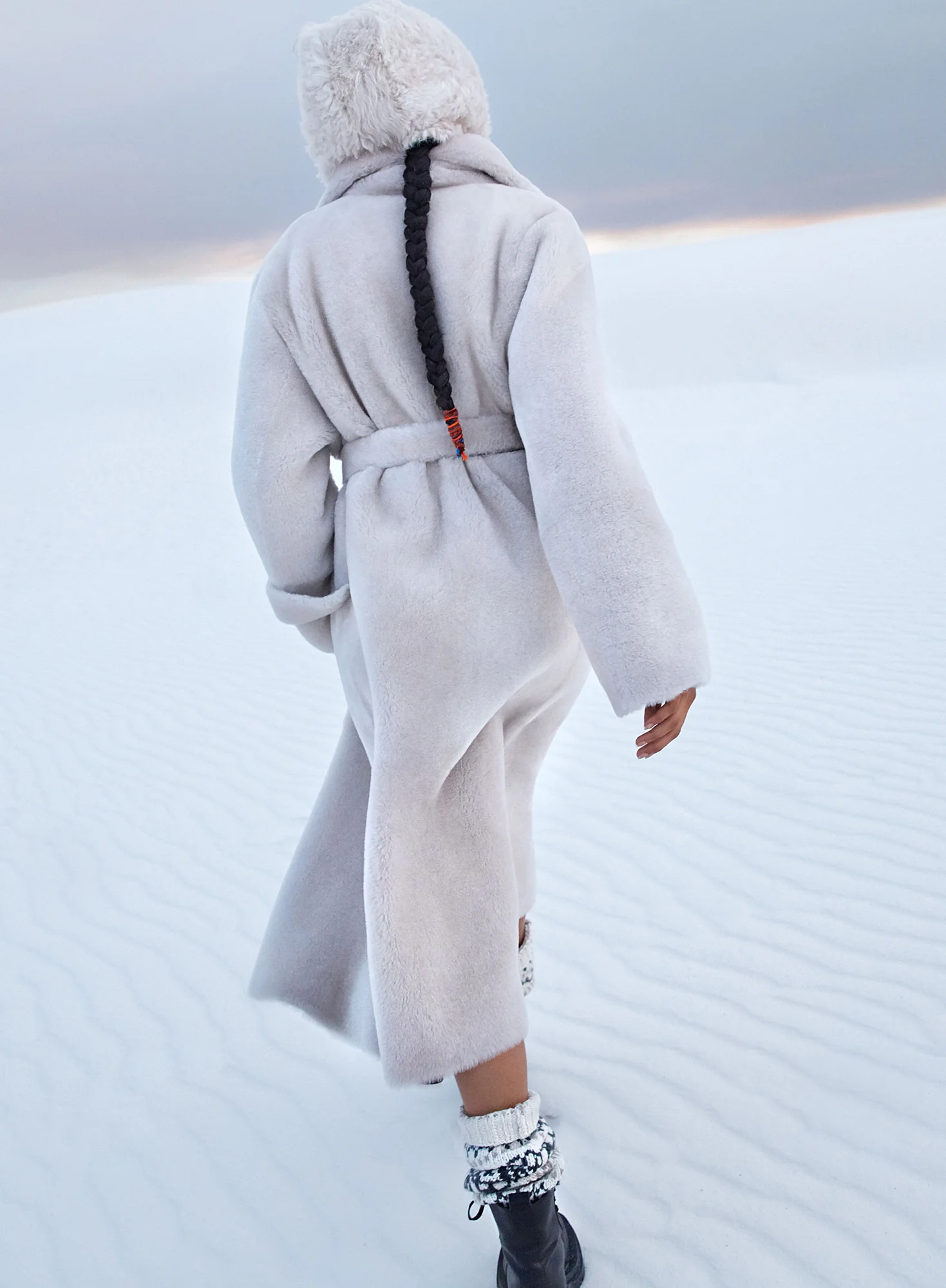 Reversible Shearling Trench - Image 5