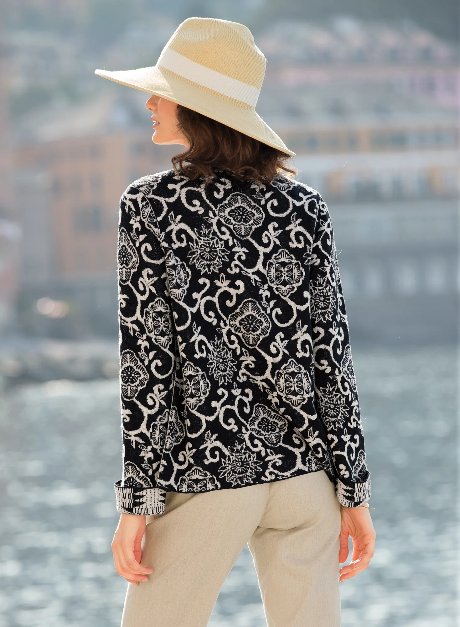 Reversible Textile Cardigan - Image 2
