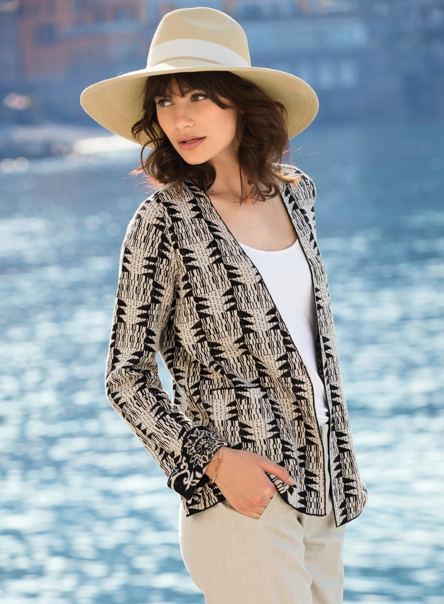 Reversible Textile Cardigan - Image 5