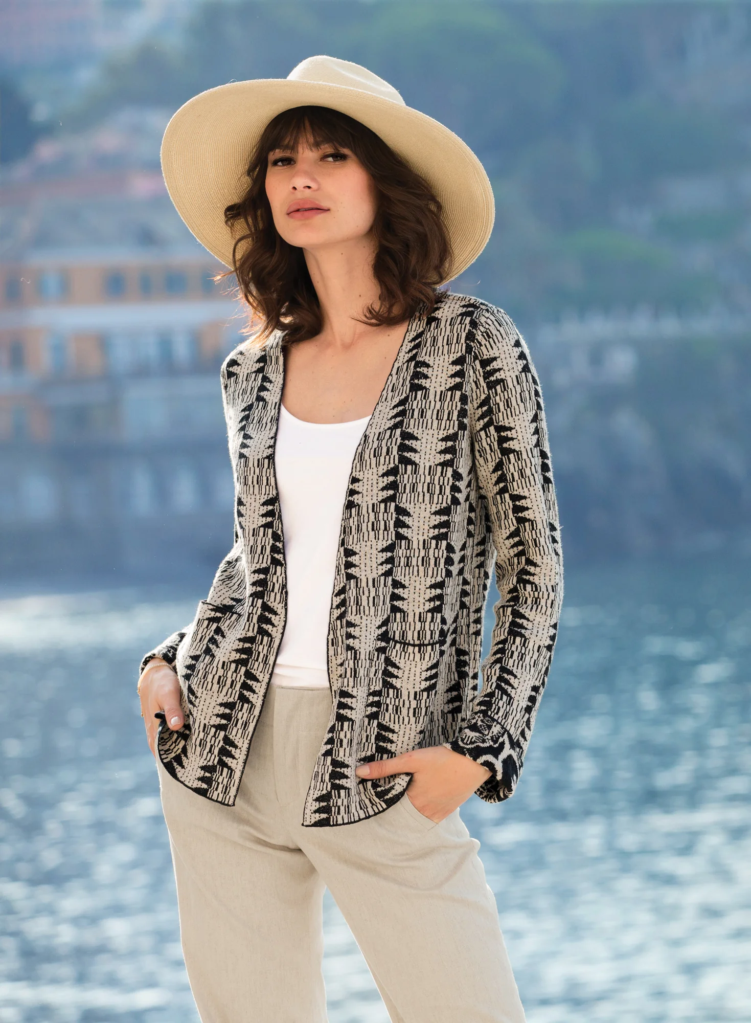 Reversible Textile Cardigan - Image 6