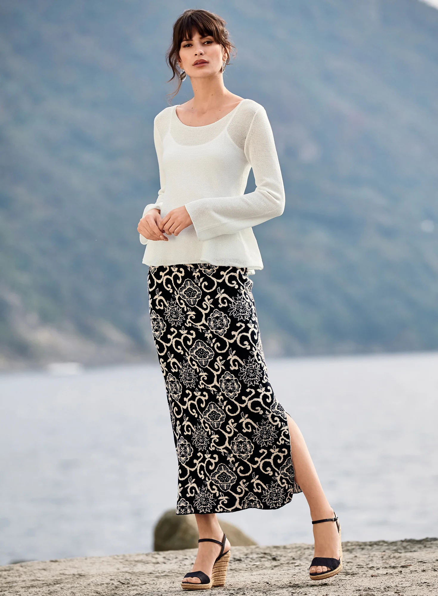 Reversible Textile Skirt