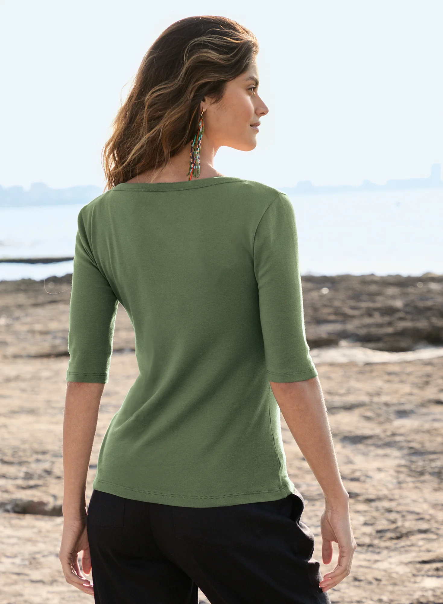 Rib Knit Henley - Image 2