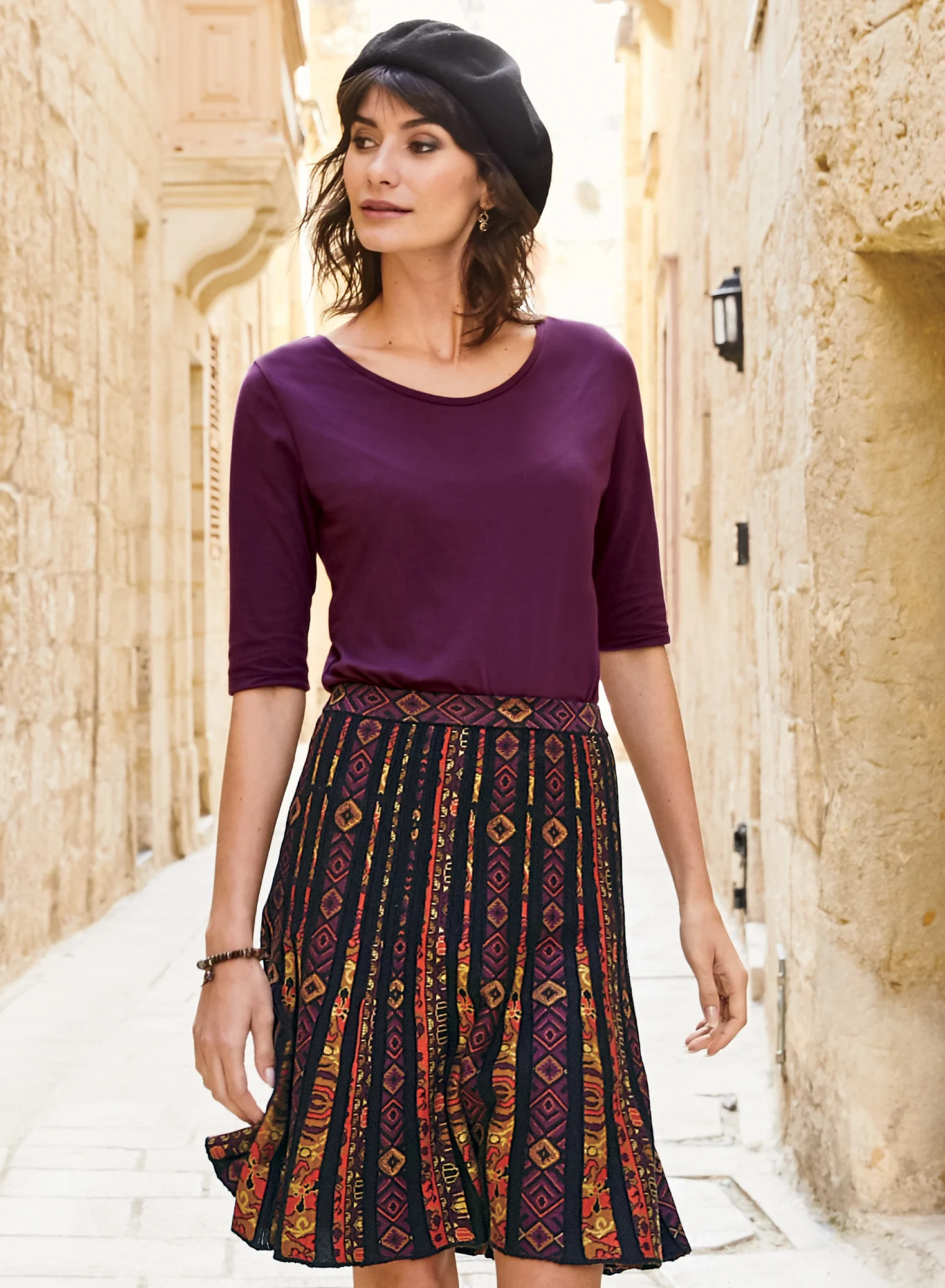 Ribbon Flare Skirt
