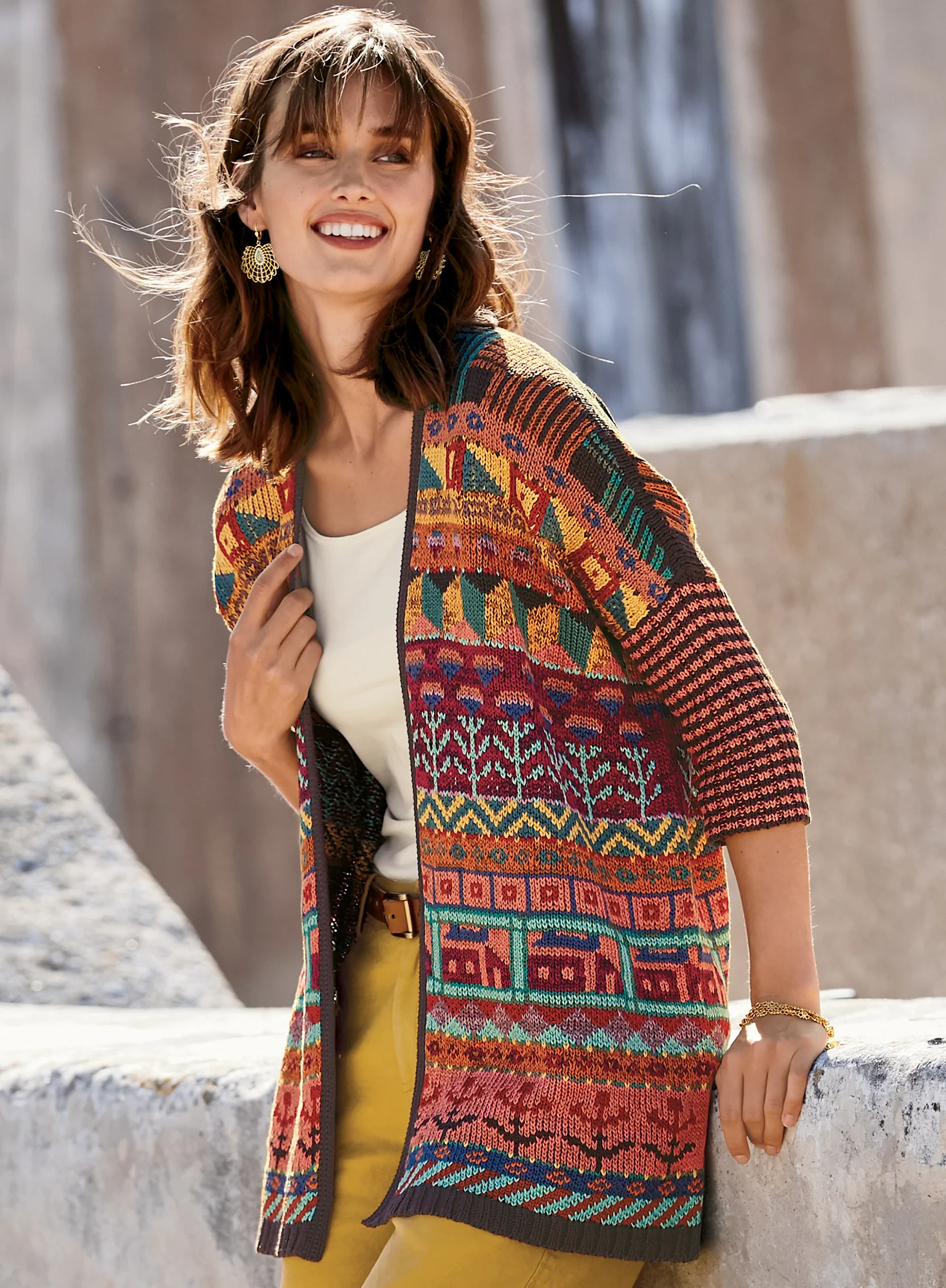 Sampler Cardigan