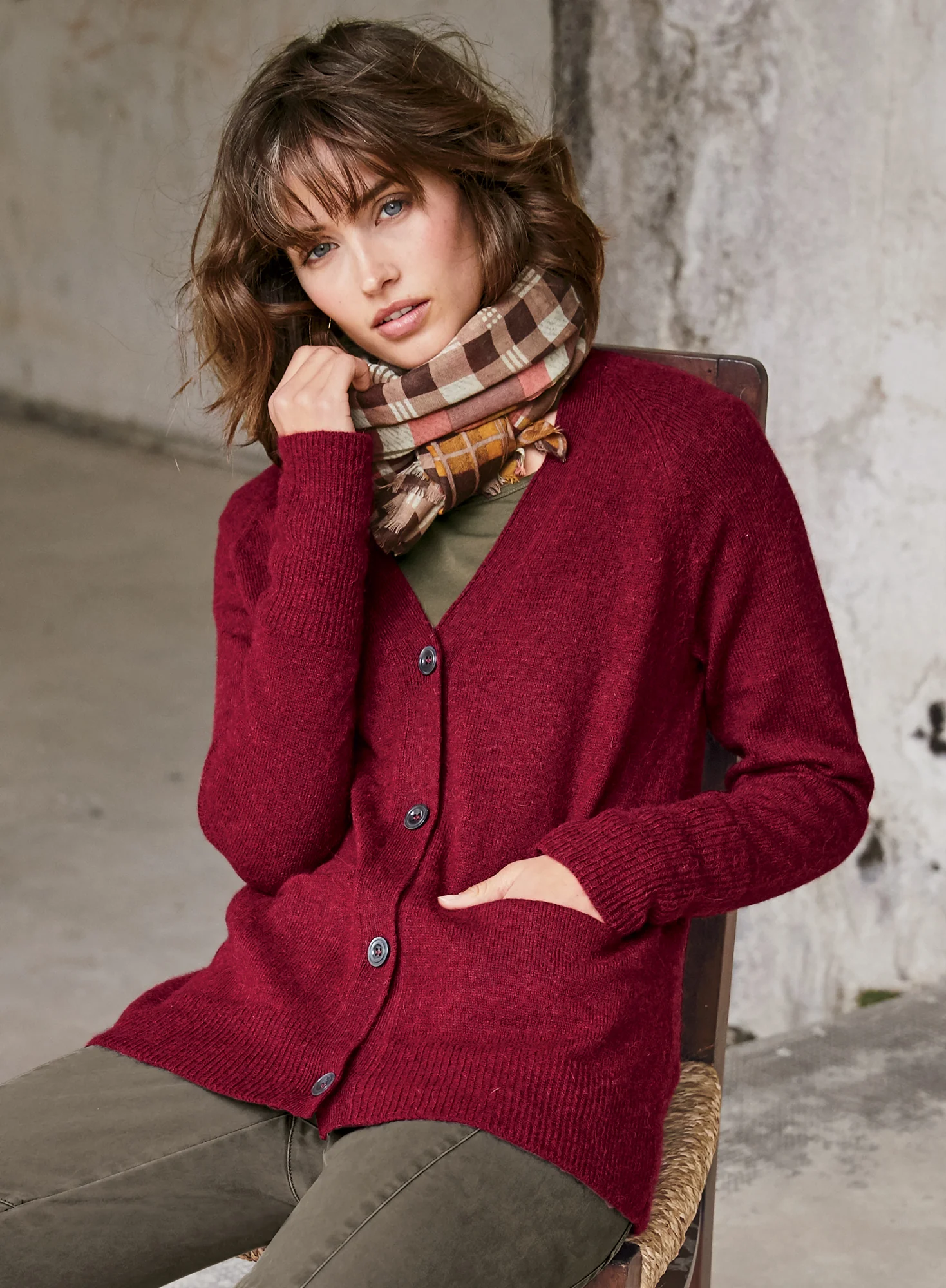 Sandia Plaid Scarf - Image 3