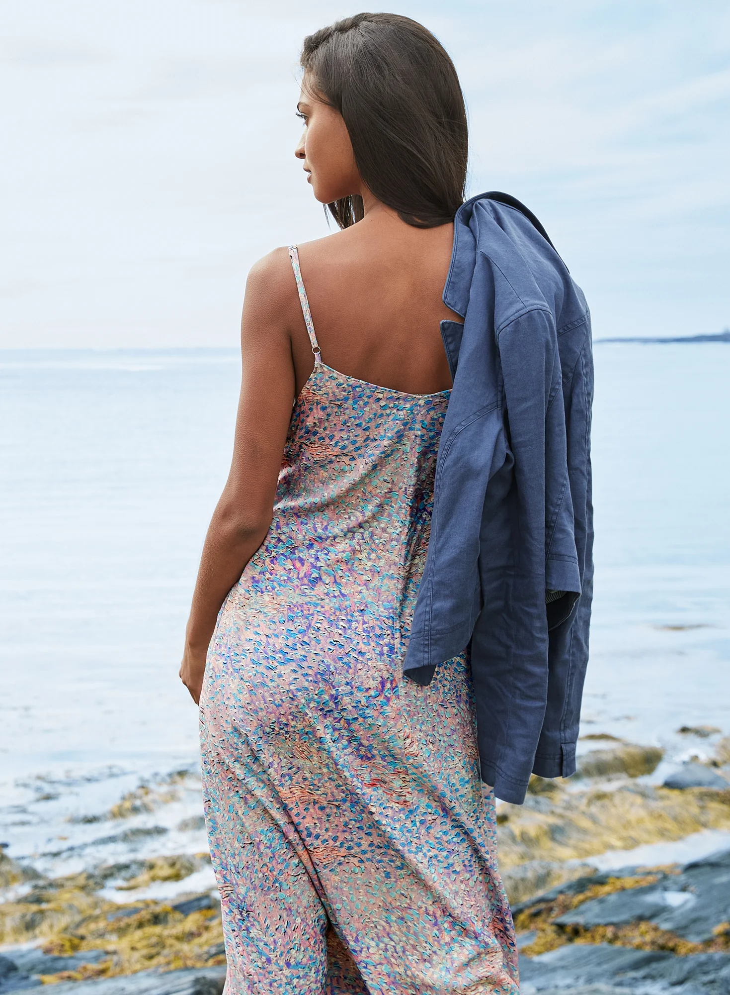 Seurat Slip Dress - Image 7