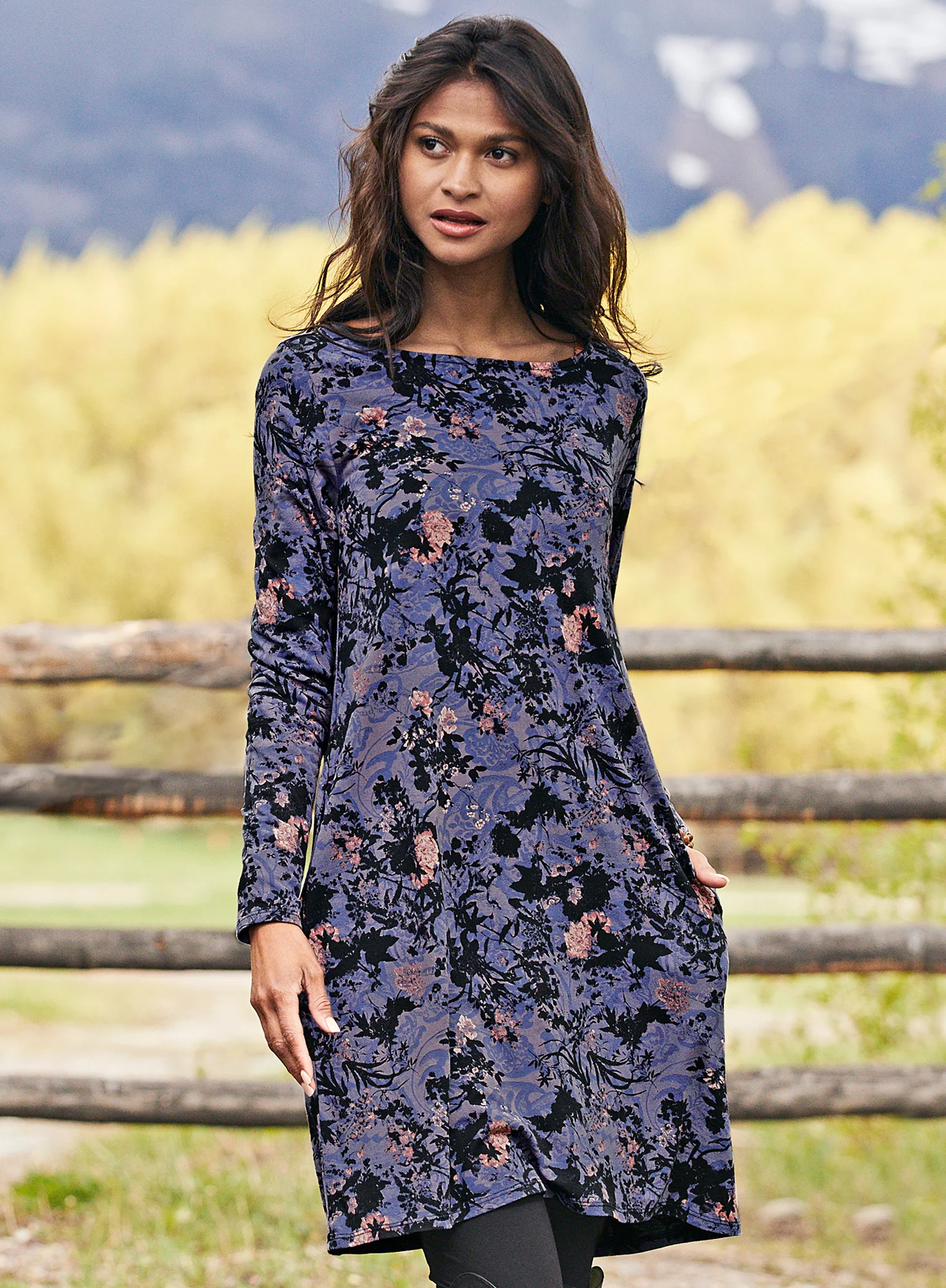 Shadow Blossom Dress