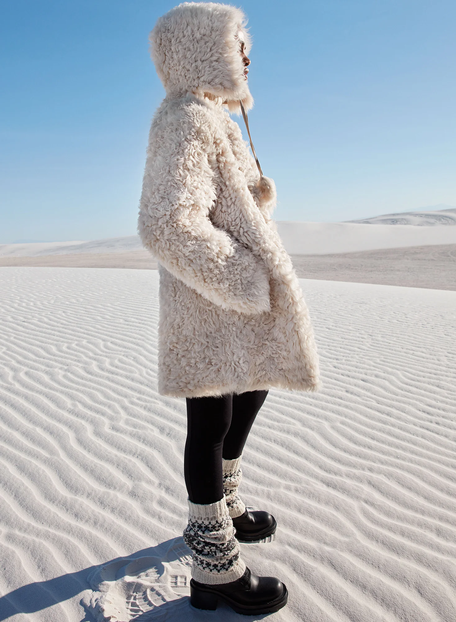 Shearling Chubby Hood - Image 3