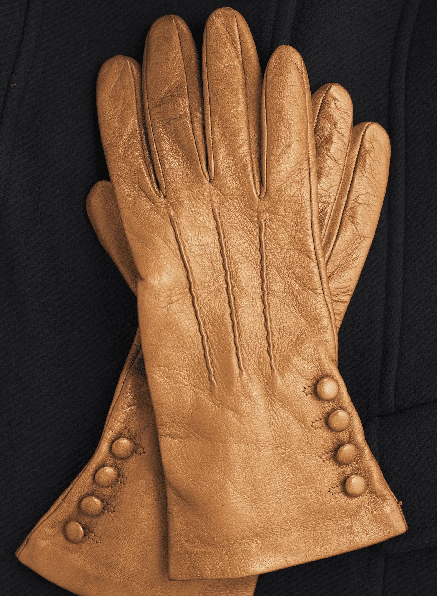 Short Leather Gloves