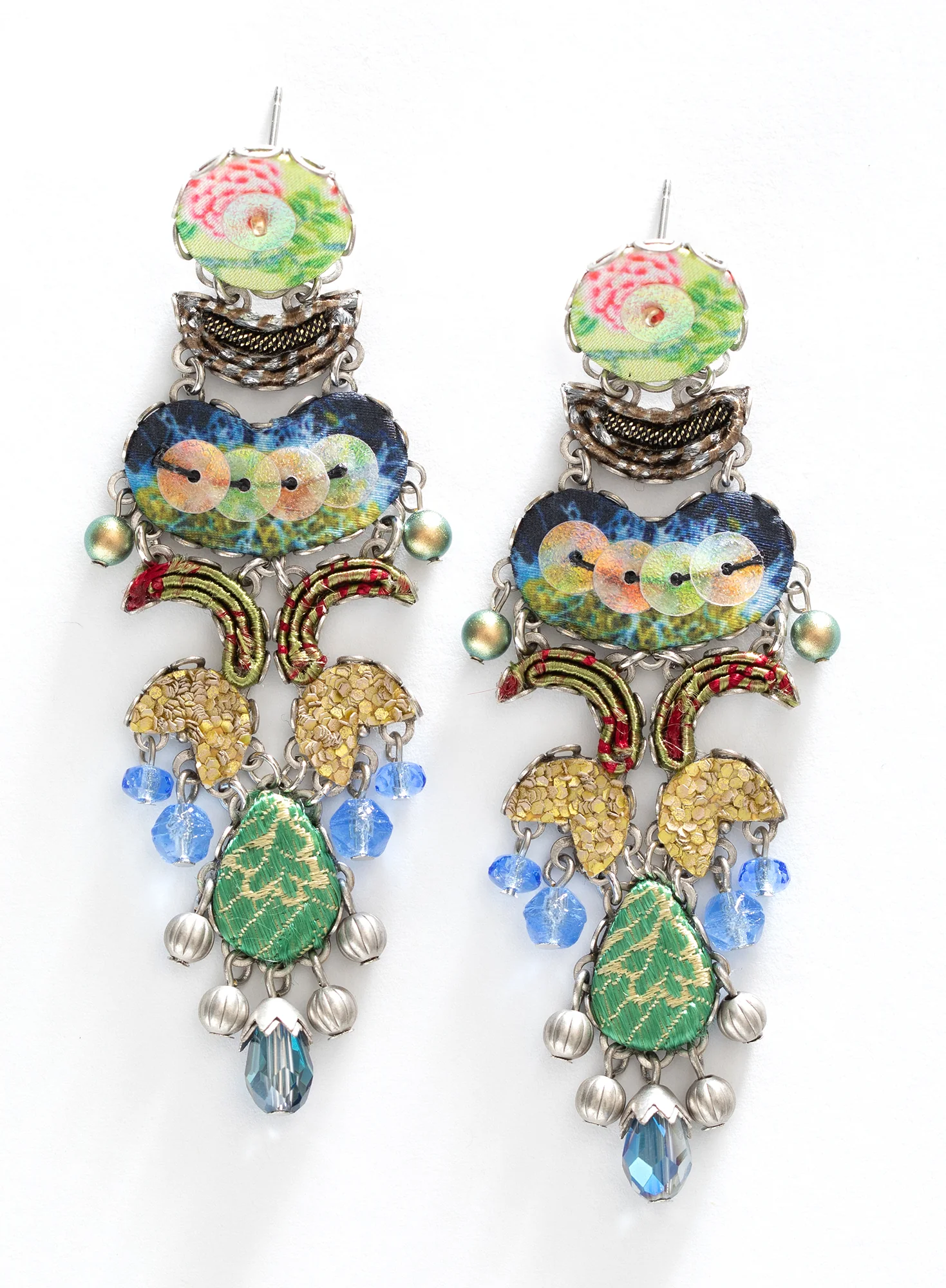 Spring Peony Earrings