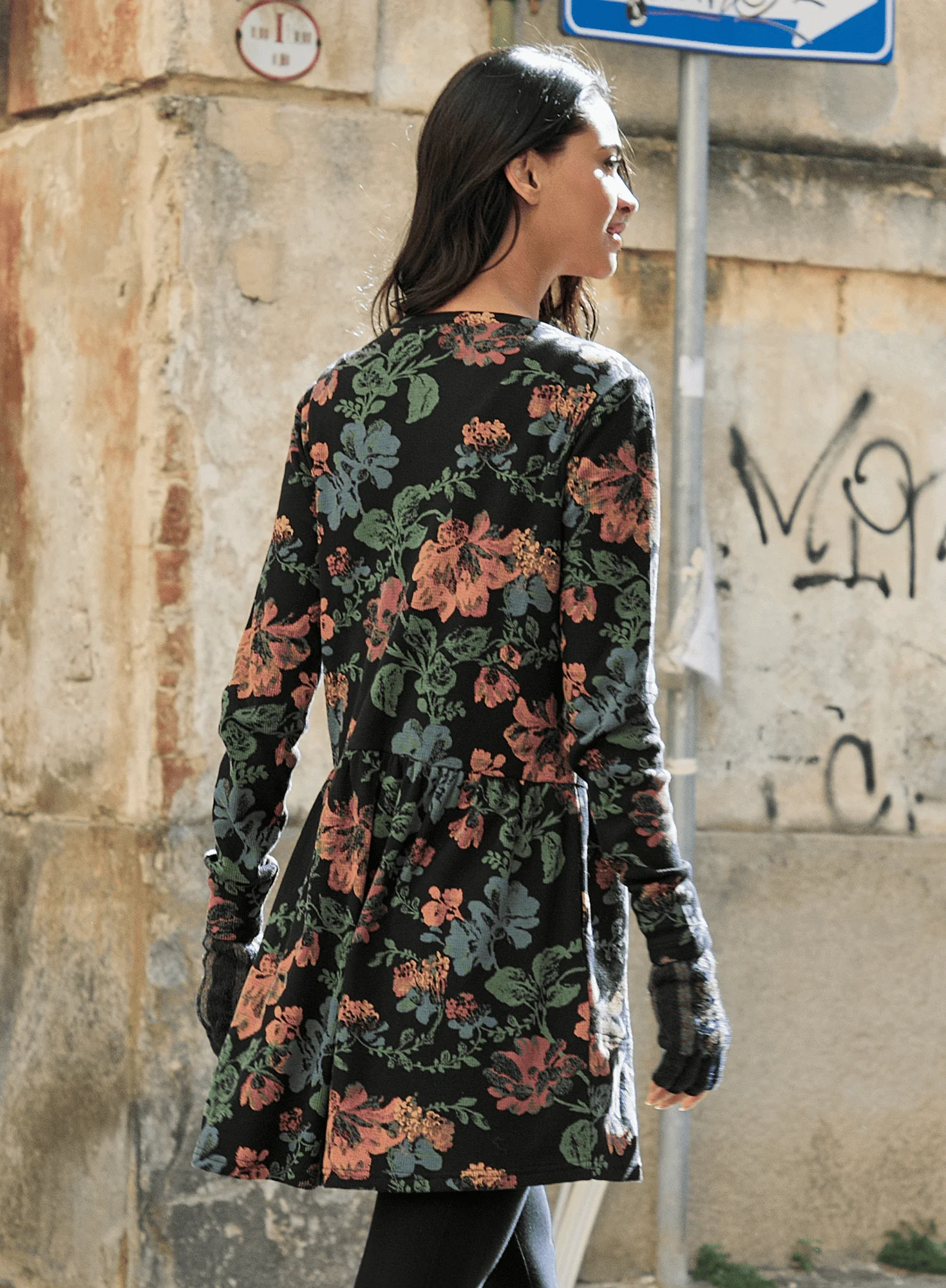 Stencil Flower Thermal Tunic - Image 2