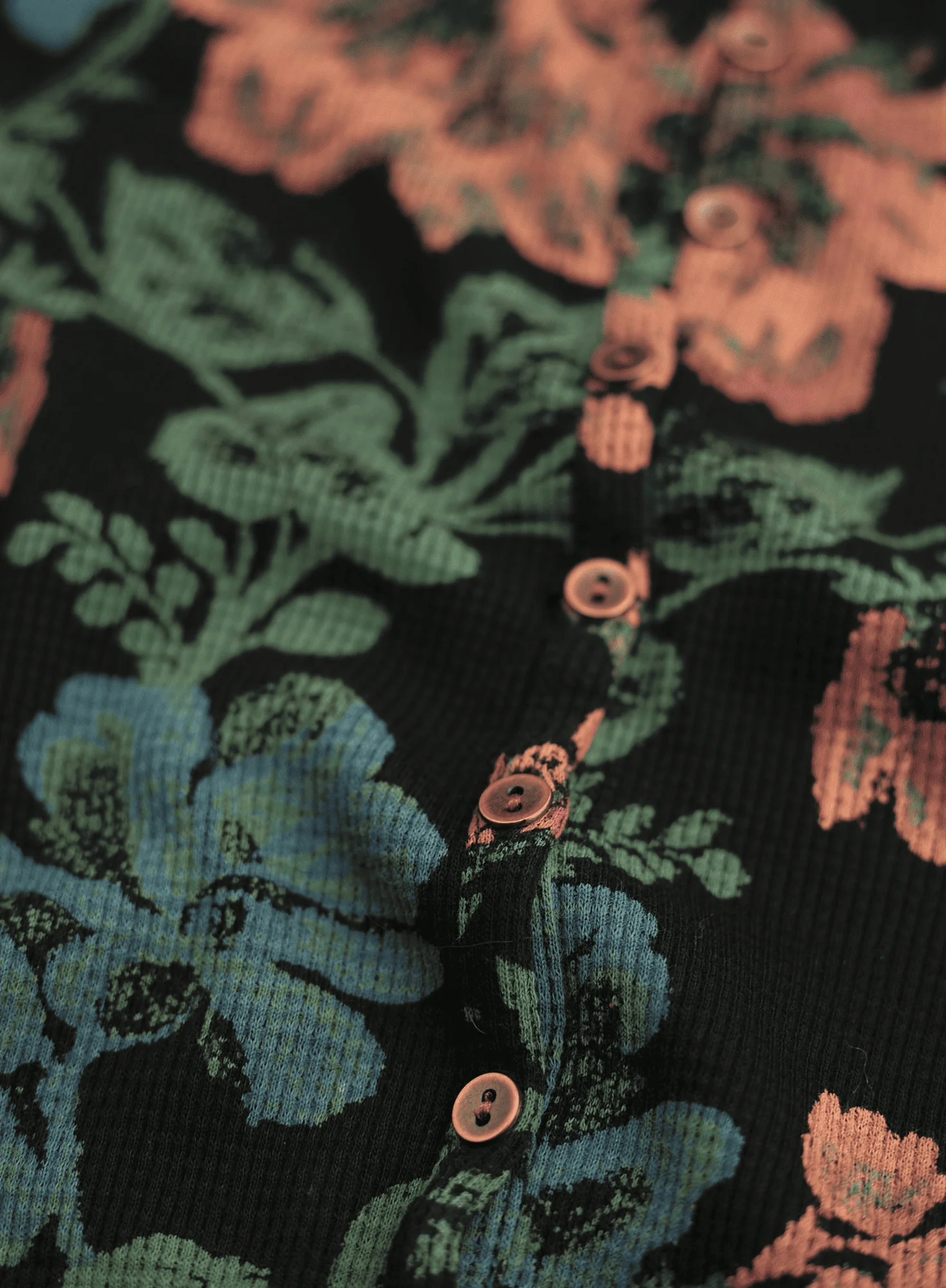 Stencil Flower Thermal Tunic - Image 3