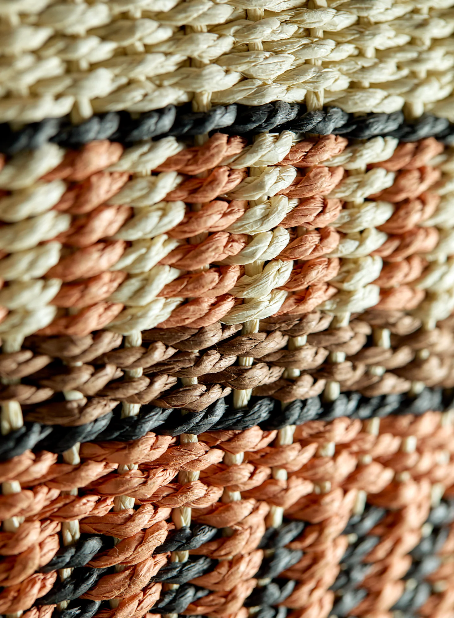 Striped Straw Tote - Image 2