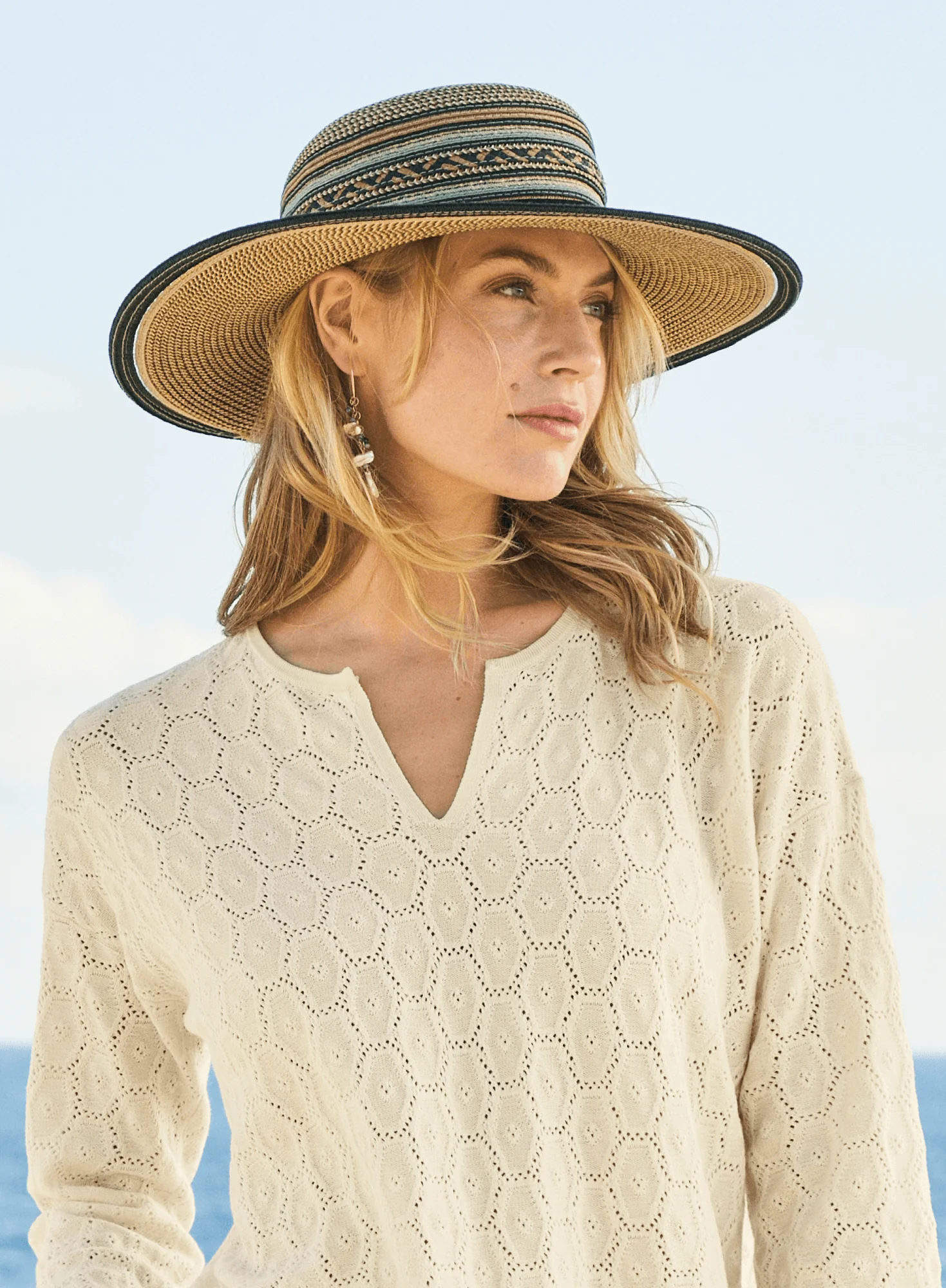 Striped Sun Hat - Image 3