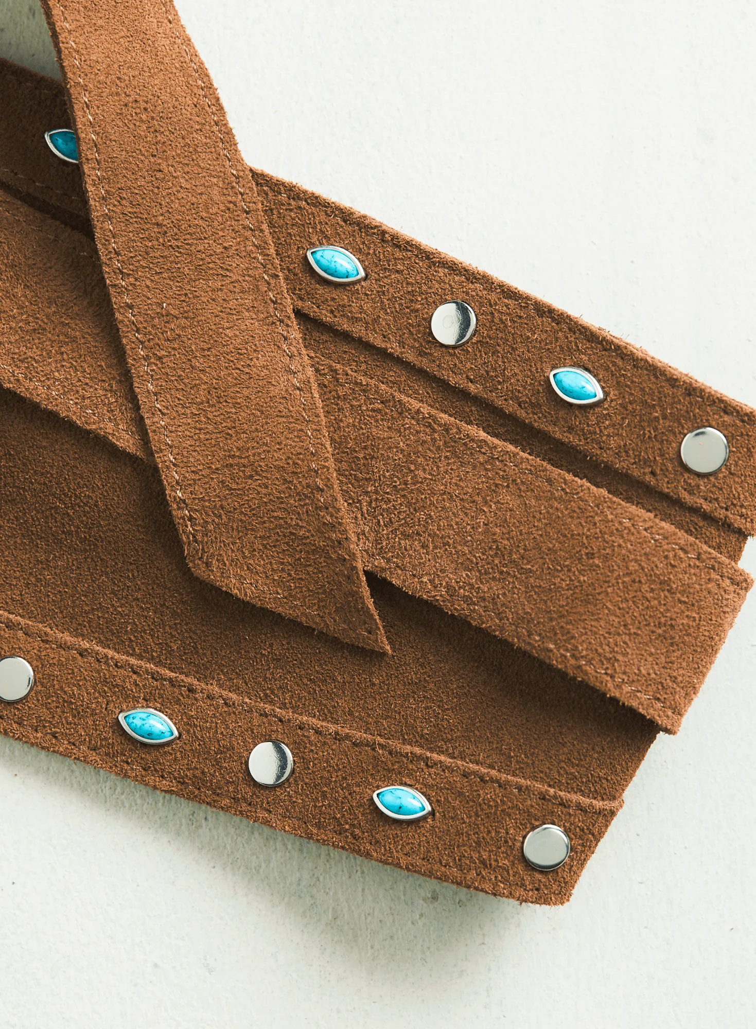 Studded Suede Obi Belt - Image 2