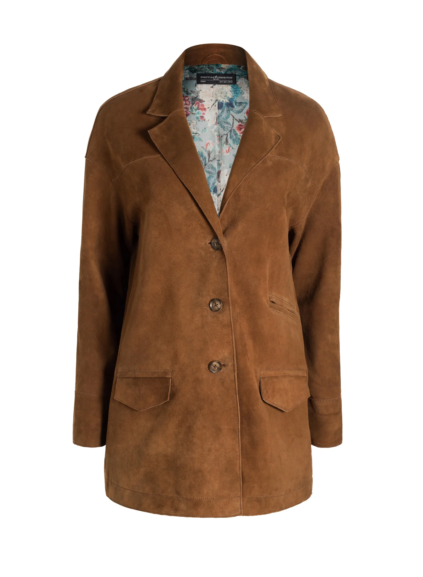 Suede Boyfriend Coat - Image 3