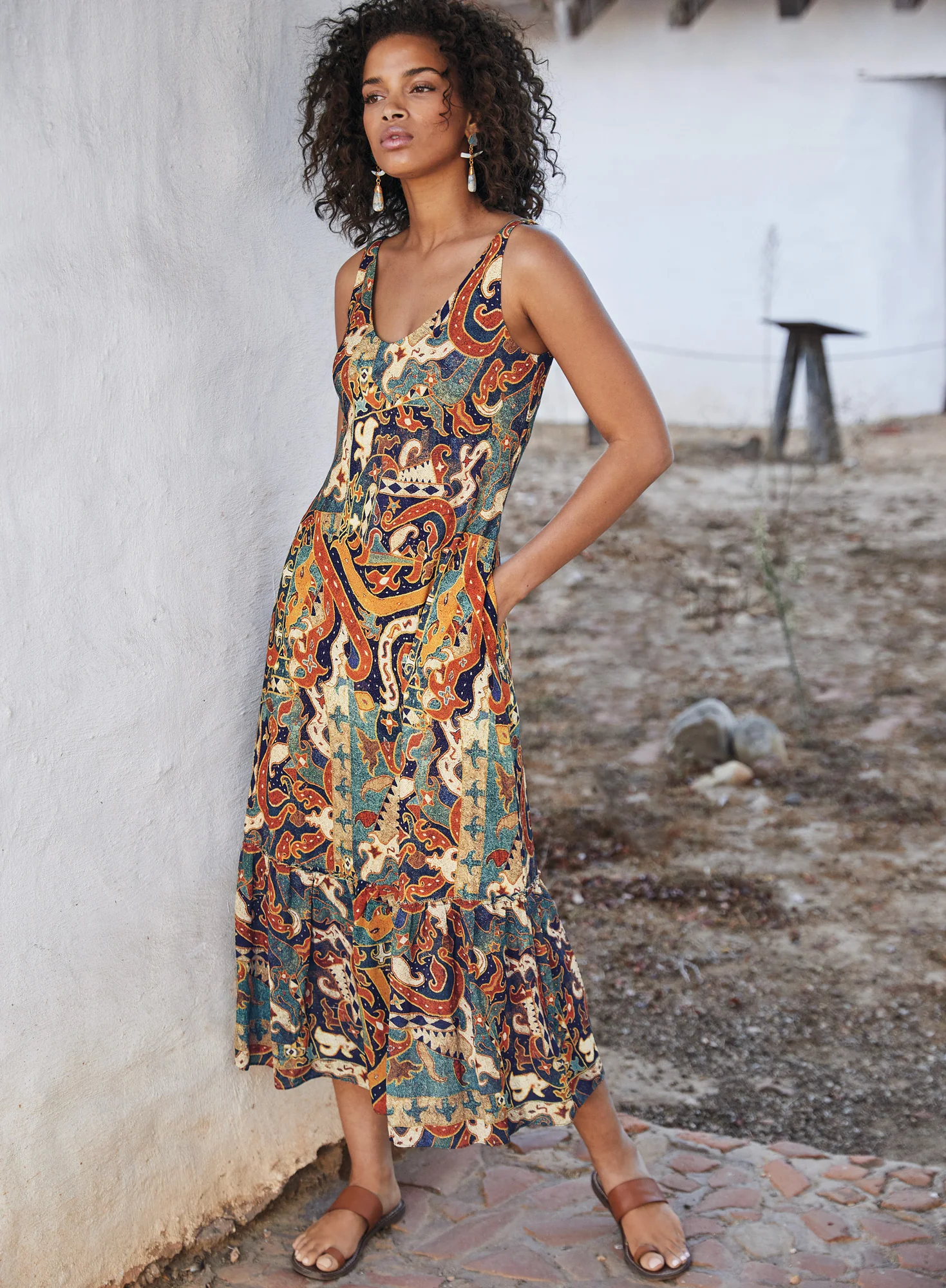 Sumatra Double V-Neck Dress