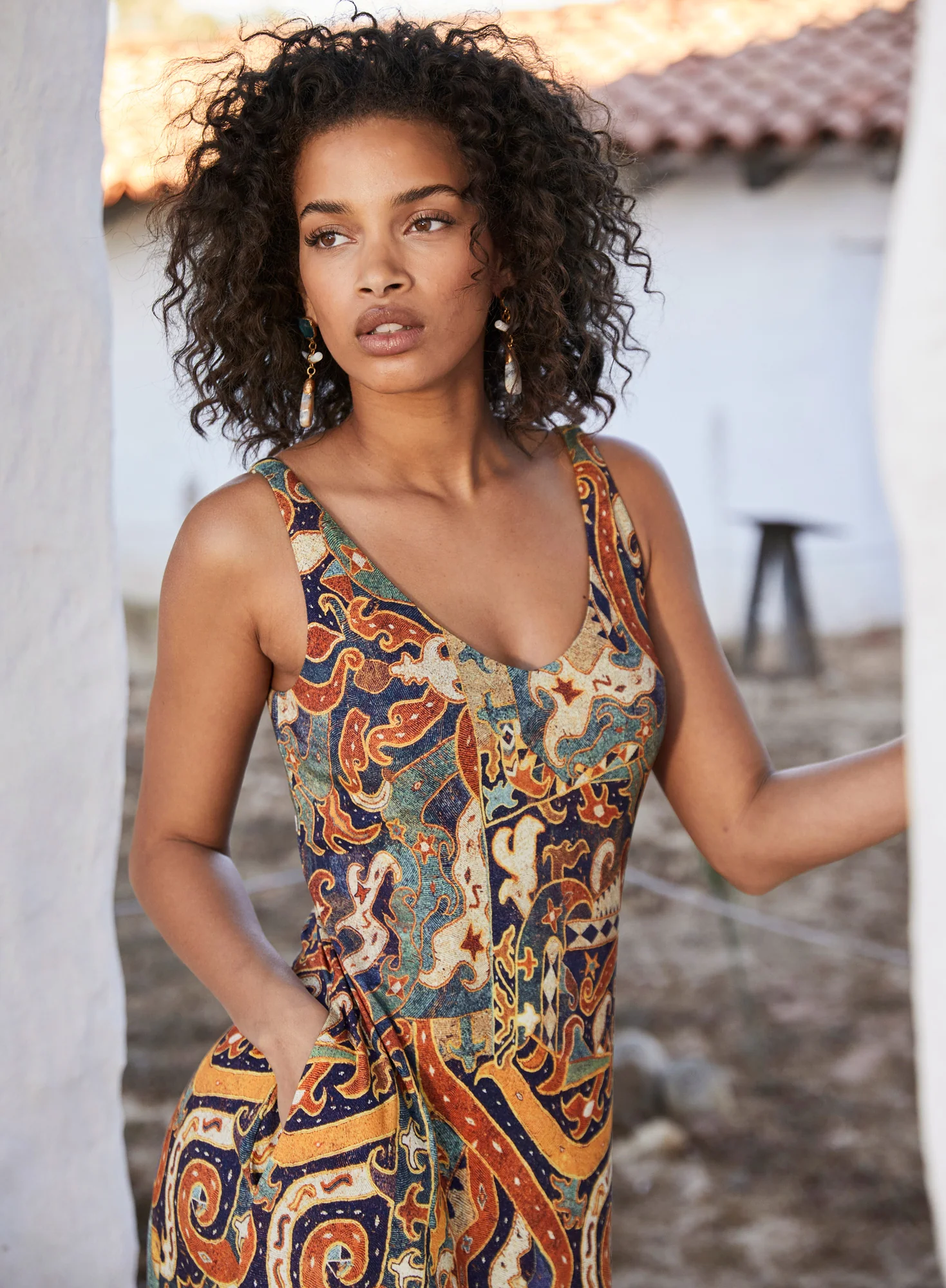 Sumatra Double V-Neck Dress - Image 4