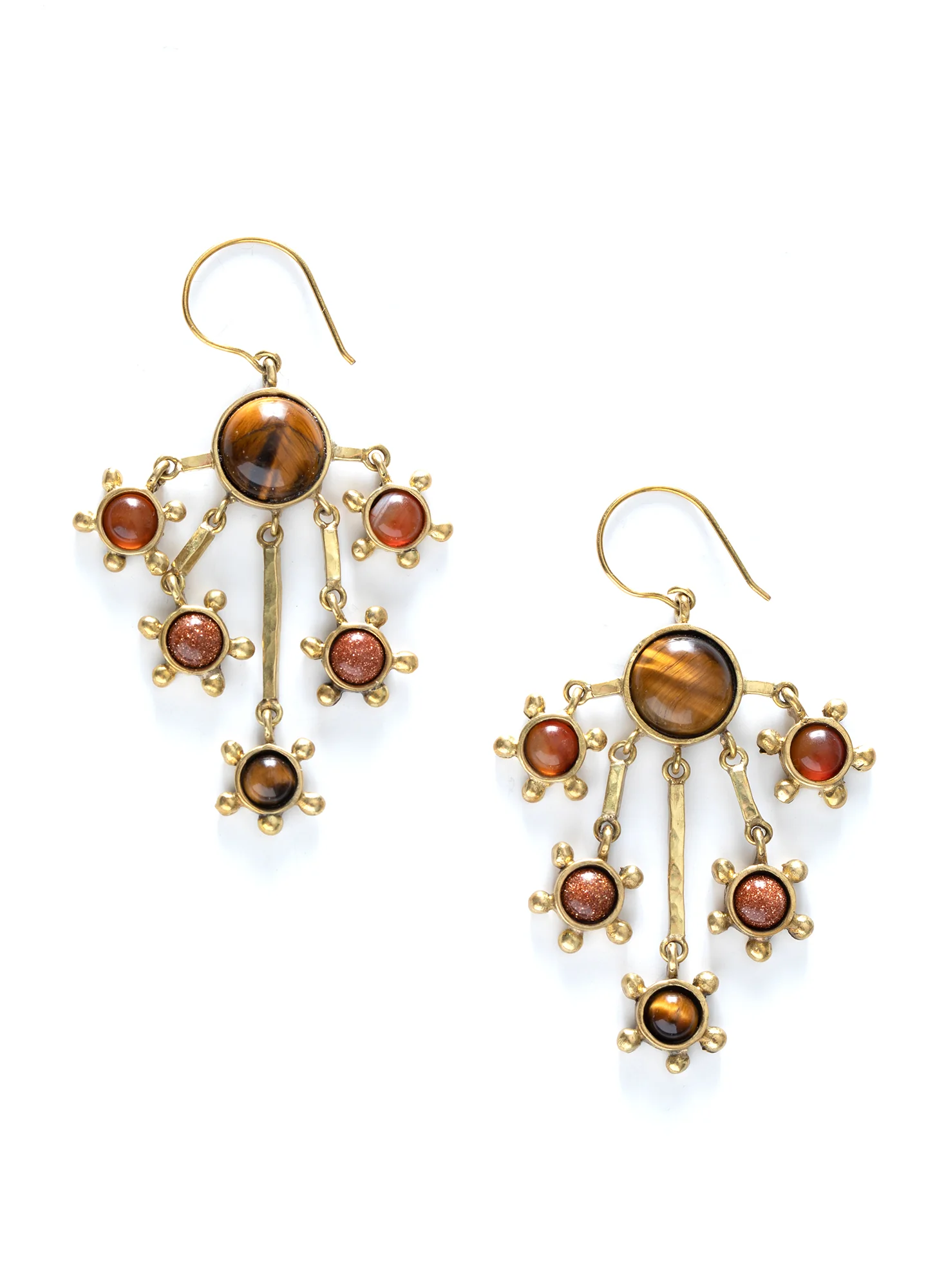 Sunburst Chandelier Earrings