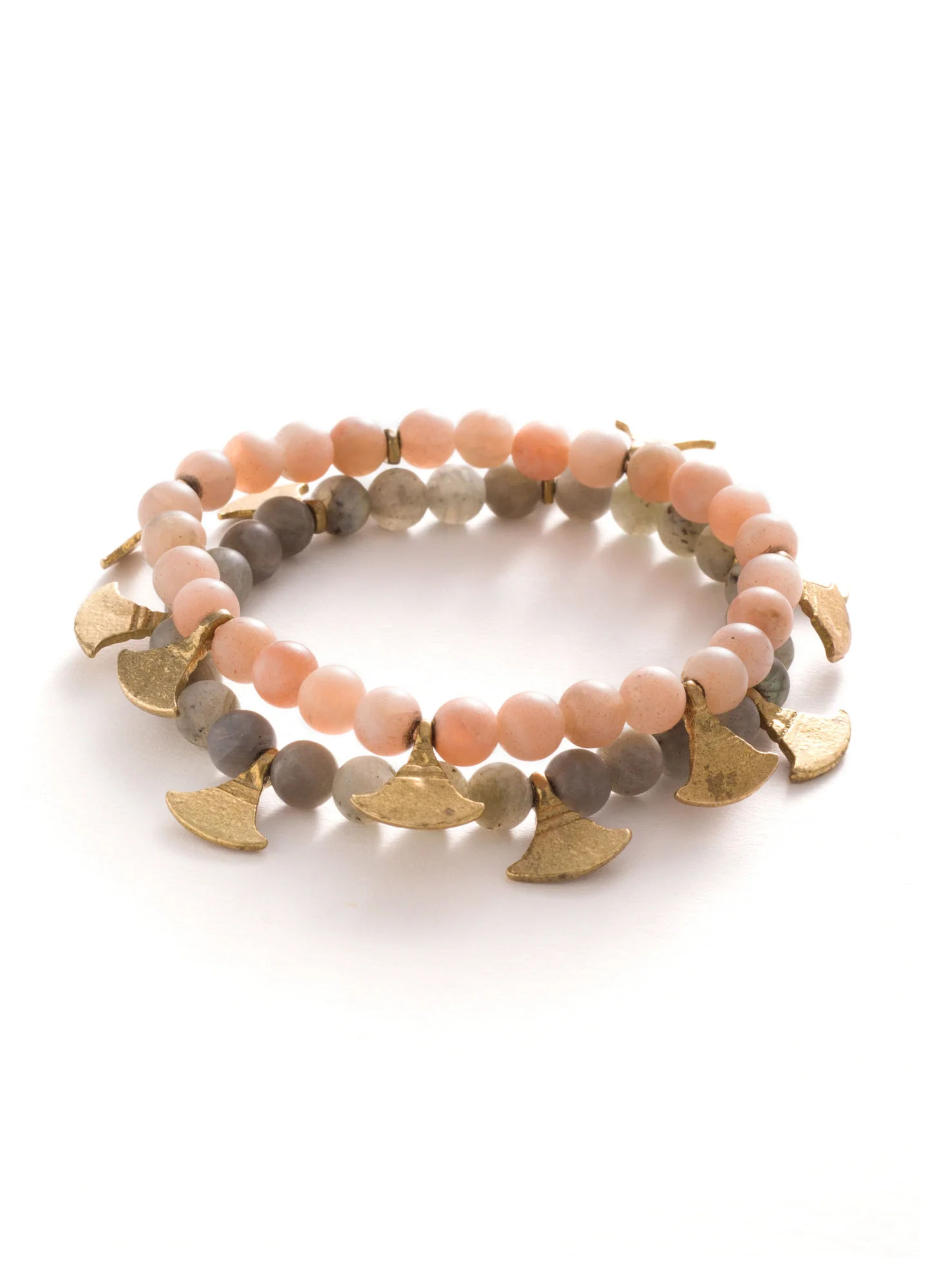 Suns Rays Stretch Bracelets, Set Of 2