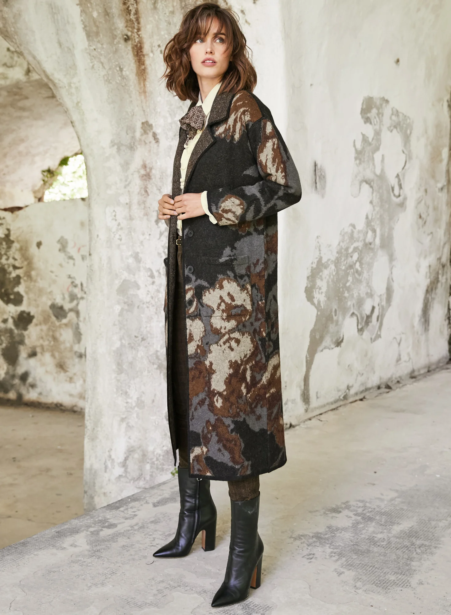 Tapestry Knit Coat - Image 6
