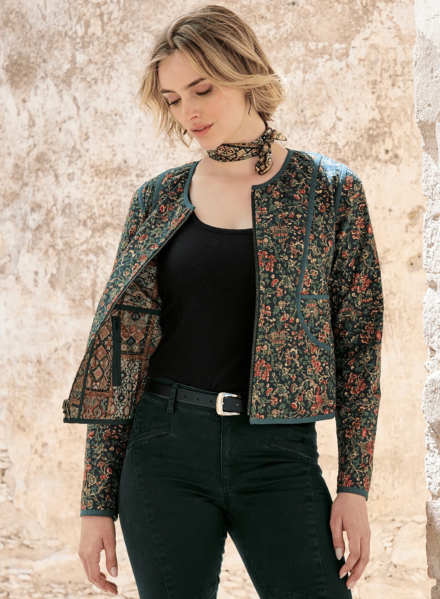 Tesserae Quilted Reversible Jacket