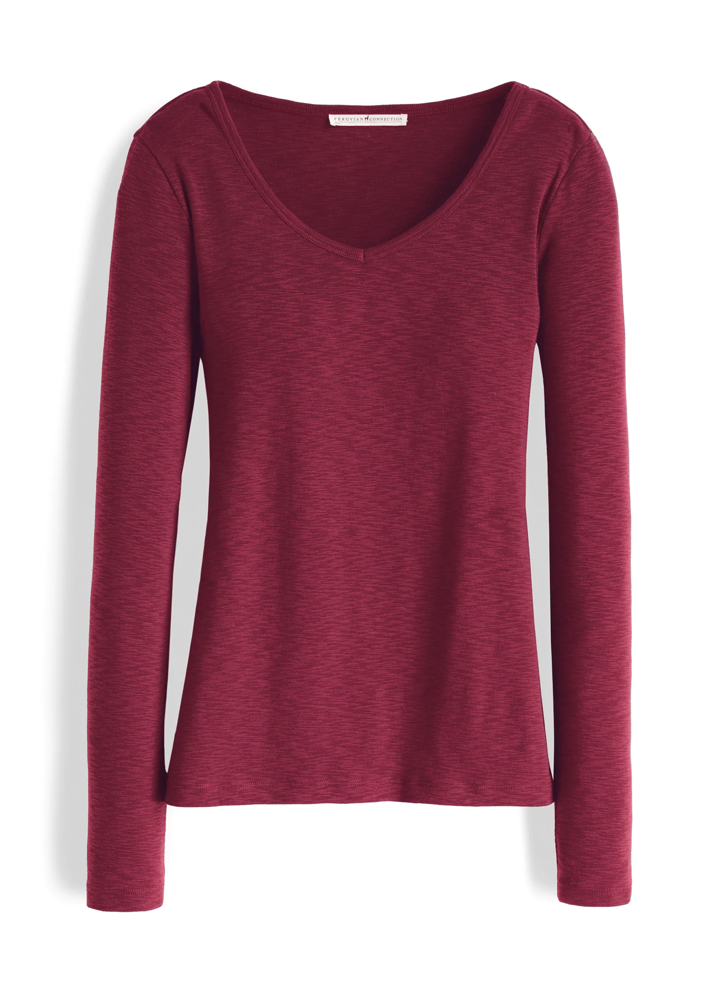 Textured V-Neck Tee