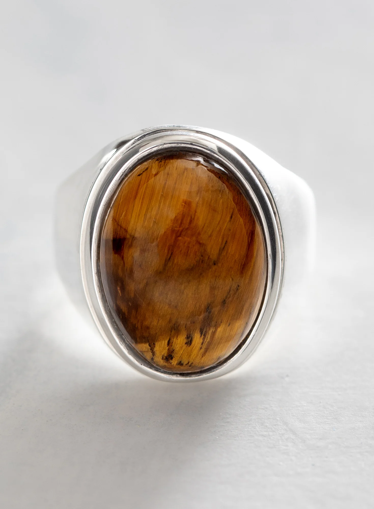 Tiger Eye Signet Ring - Image 2