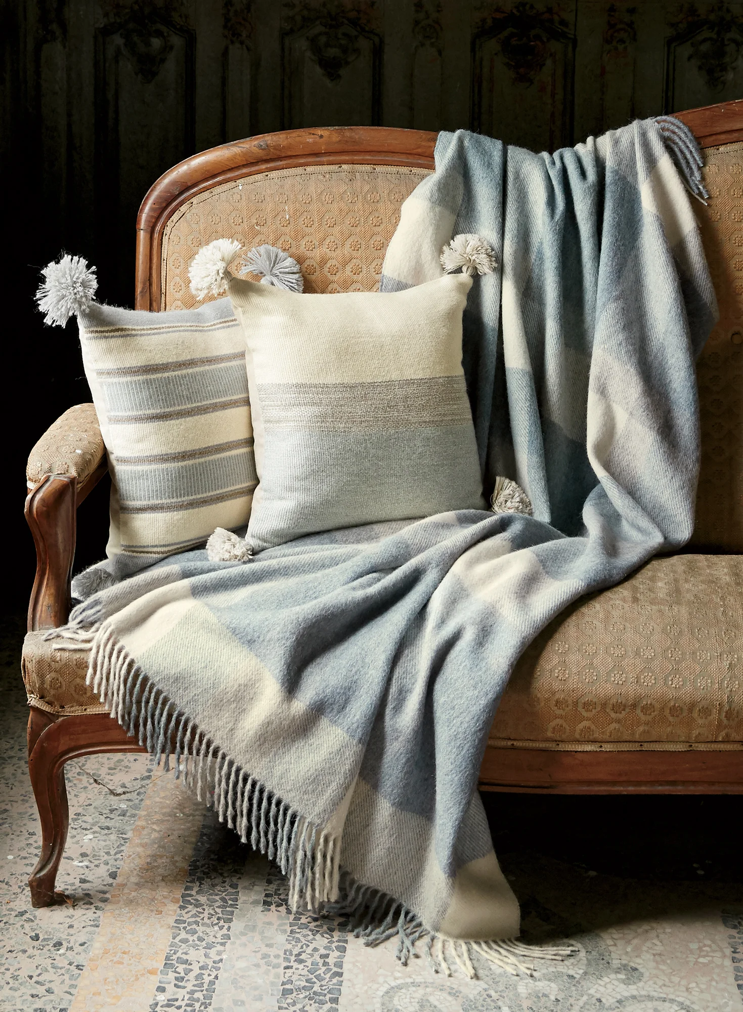 Tonal Plaid Blanket