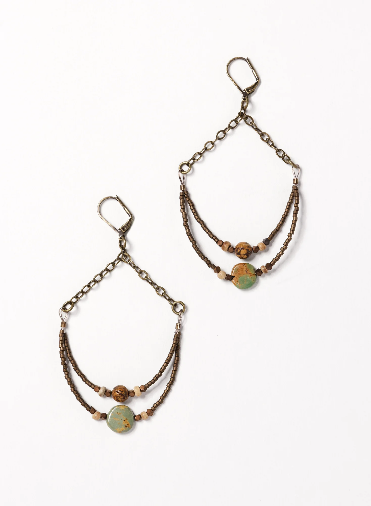 Traced Crescent Earrings