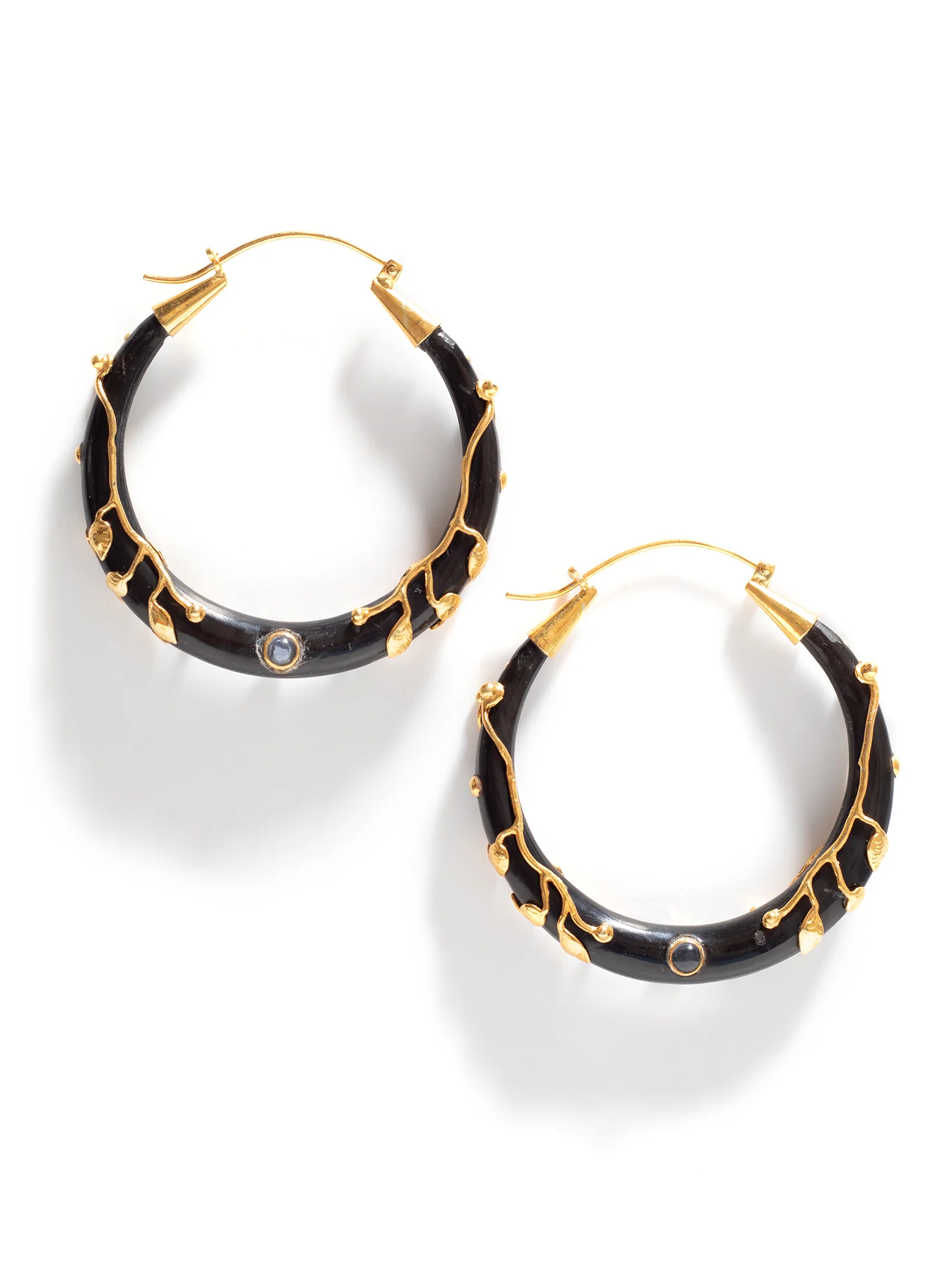 Trailing Ivy Hoop Earrings