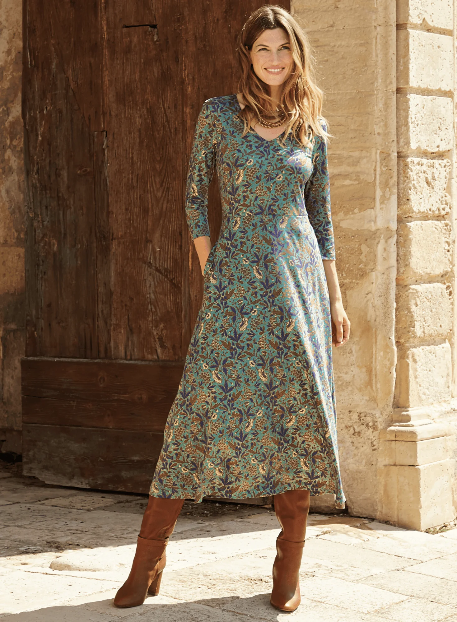 Tuscan Floral Dress - Image 5