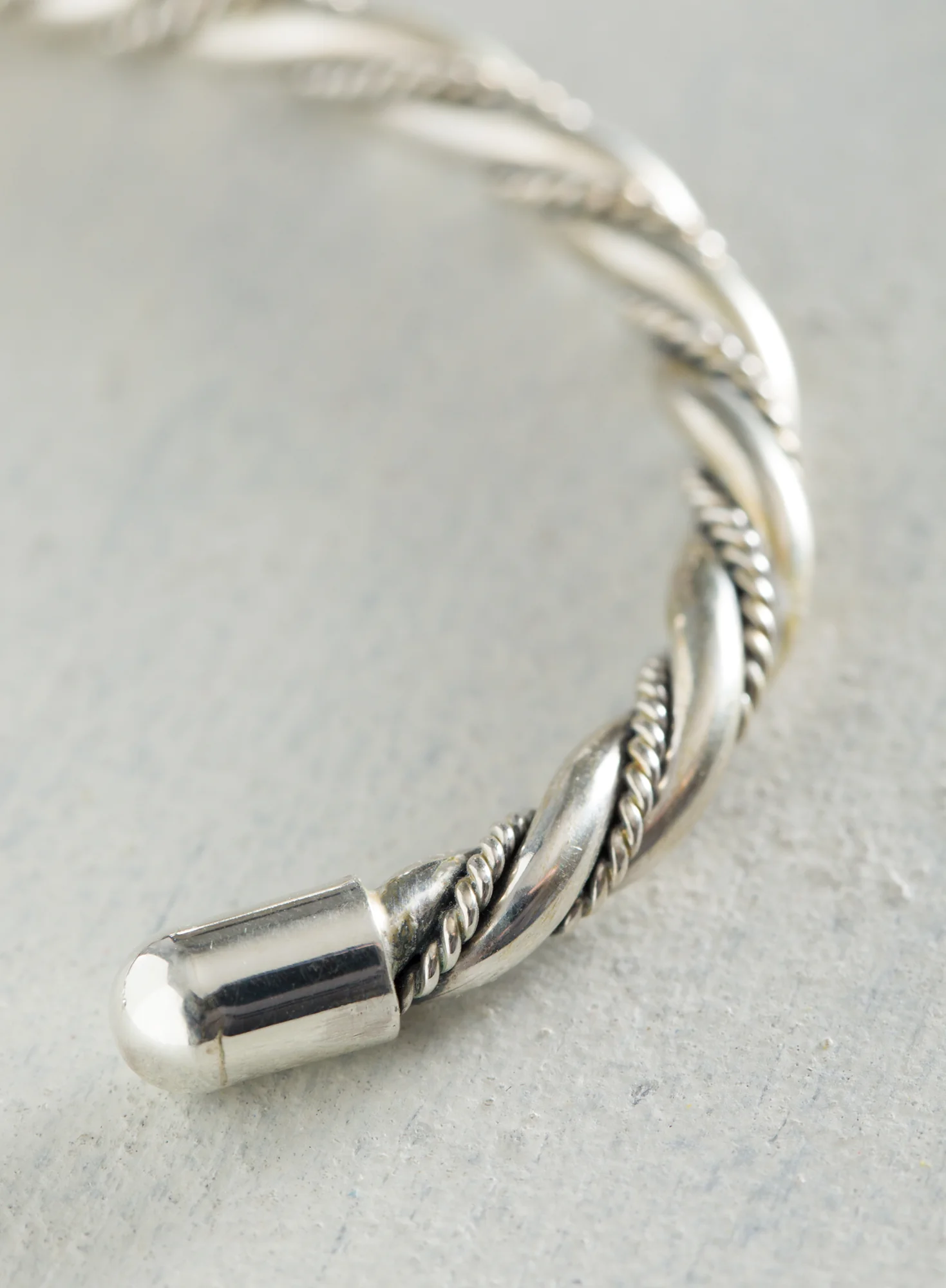 Twisted Sterling Bangle - Image 2