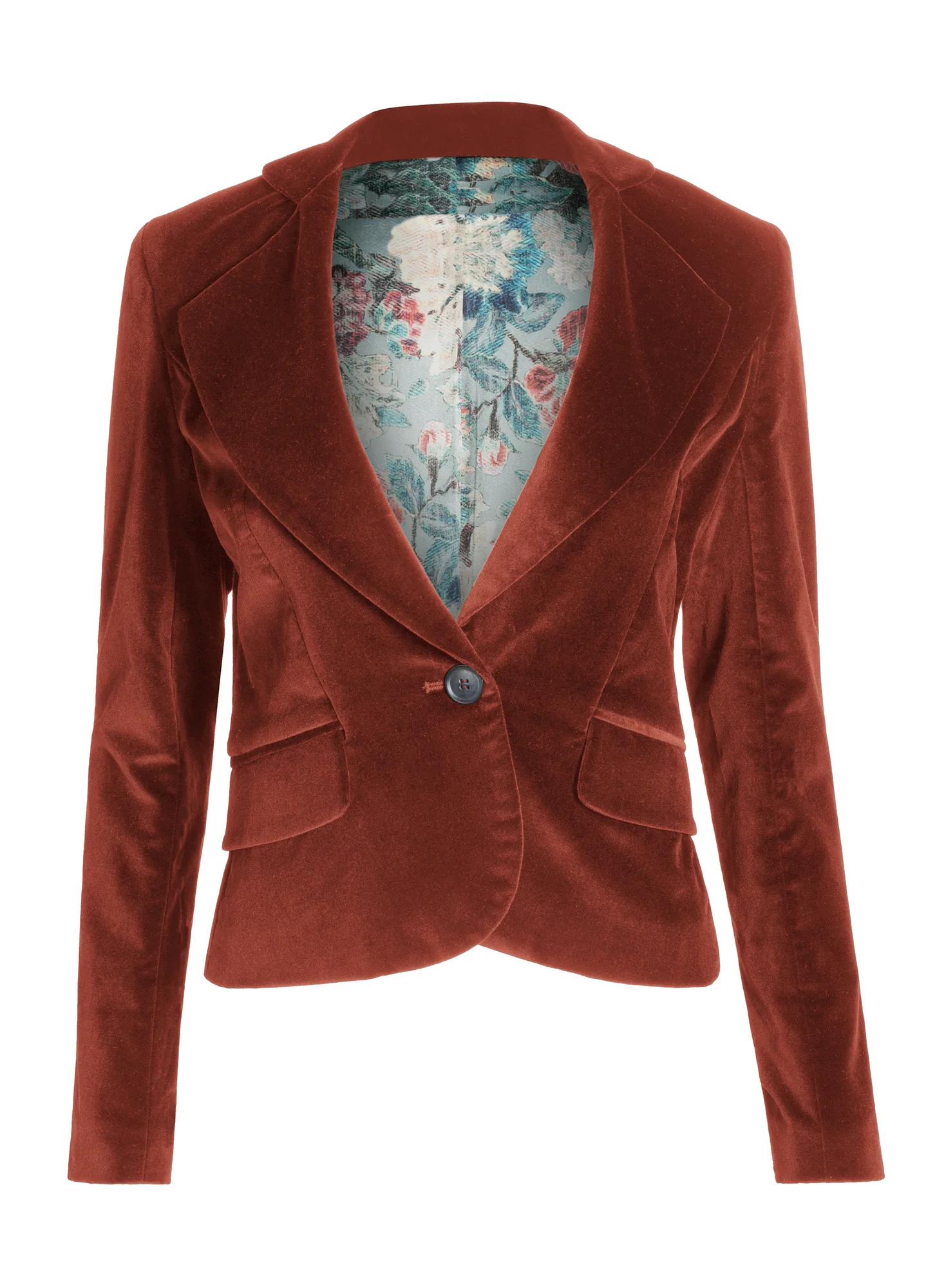 Velveteen Peplum Jacket