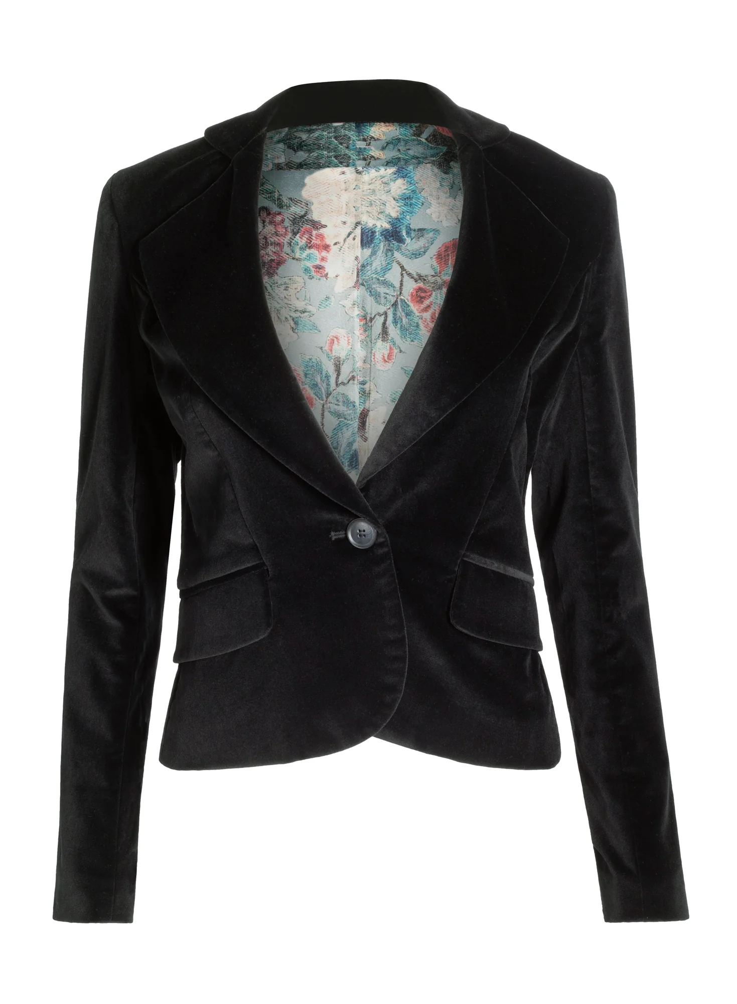 Velveteen Peplum Jacket - Image 2