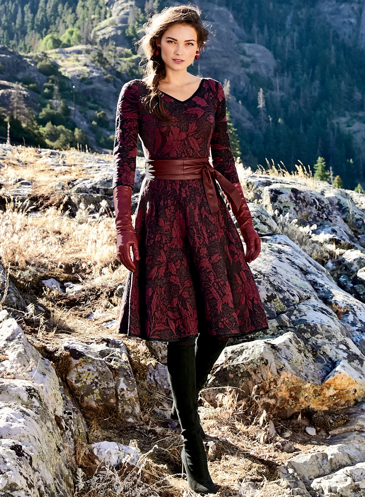 Vintage Brocade Dress