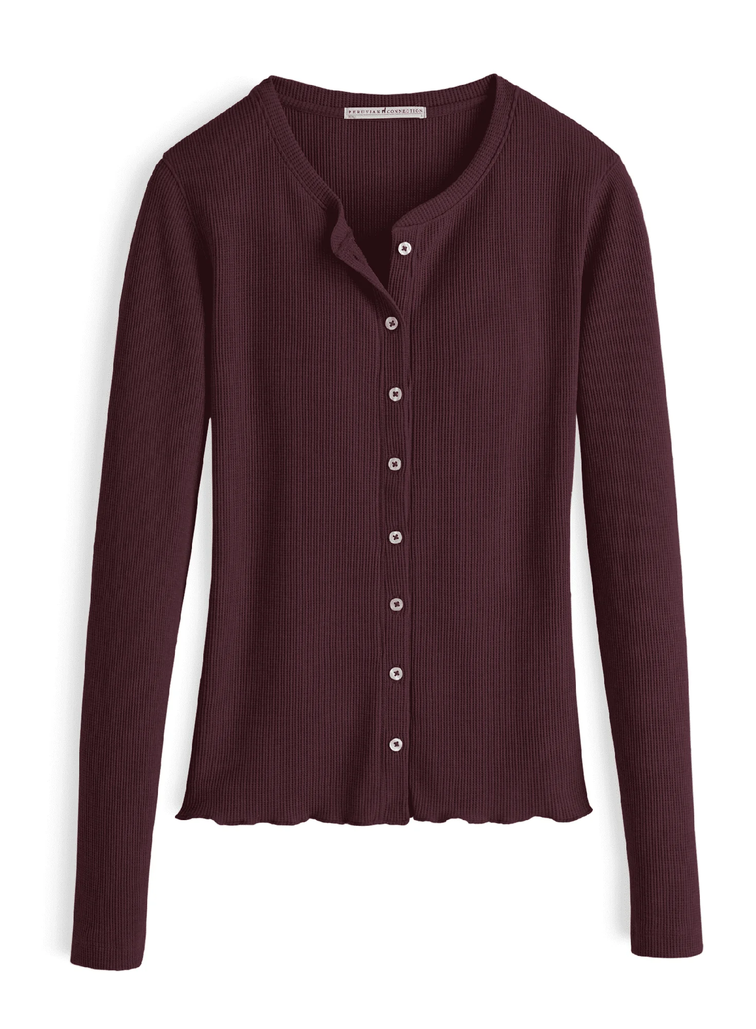 Waffle Buttoning Top