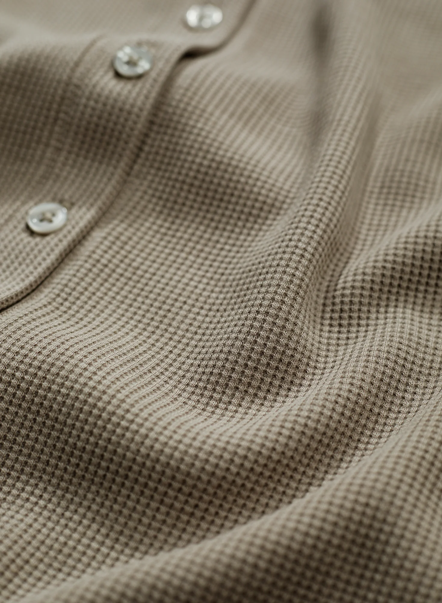Waffle Buttoning Top - Image 2