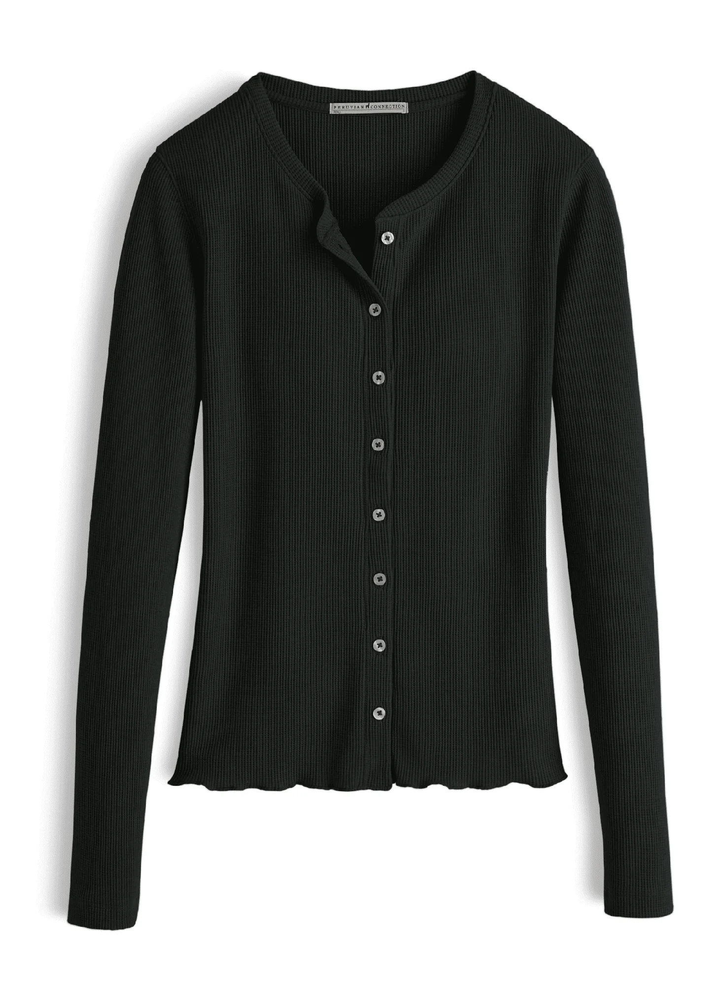Waffle Buttoning Top
