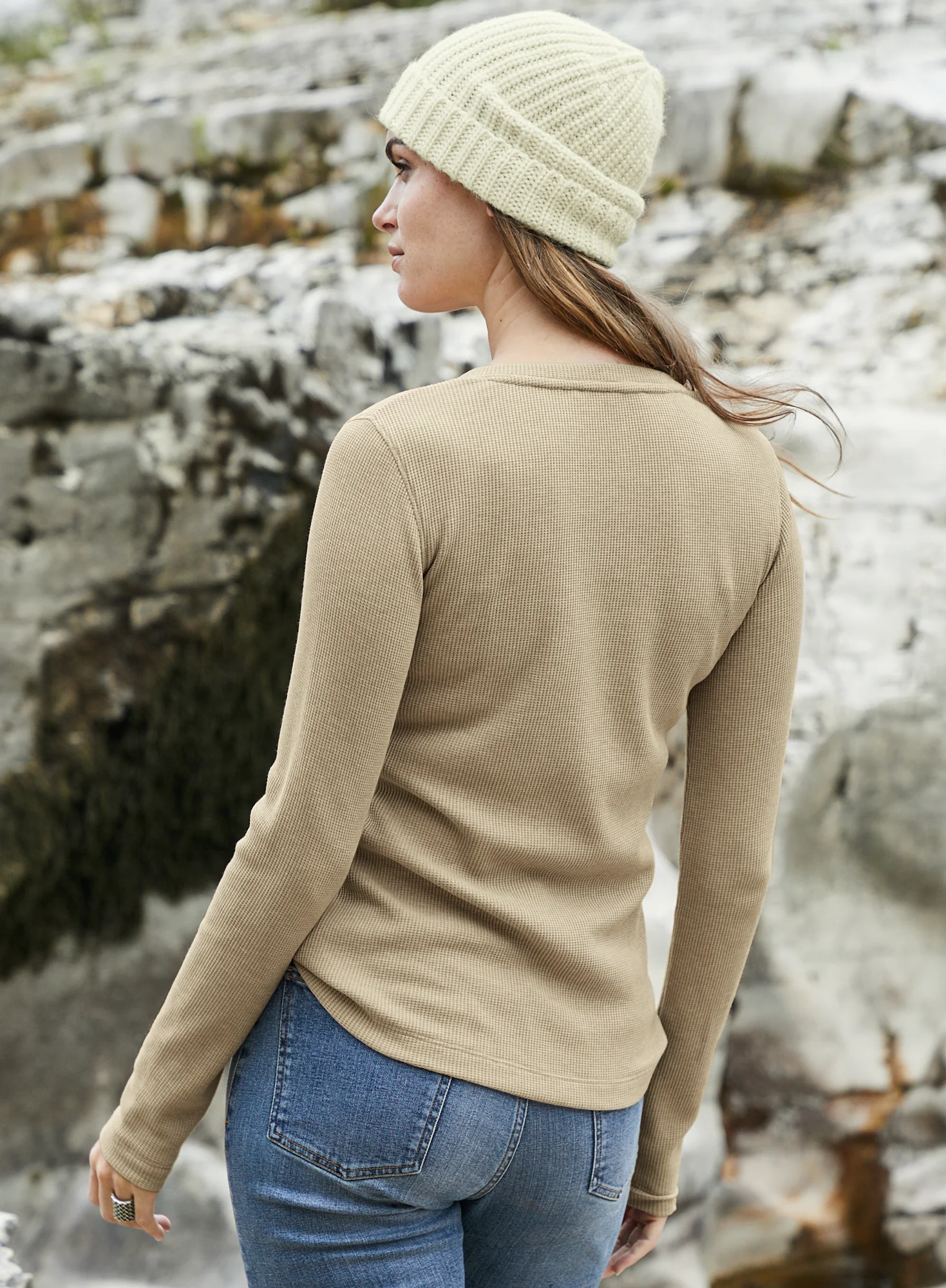 Waffle Knit Henley - Image 2
