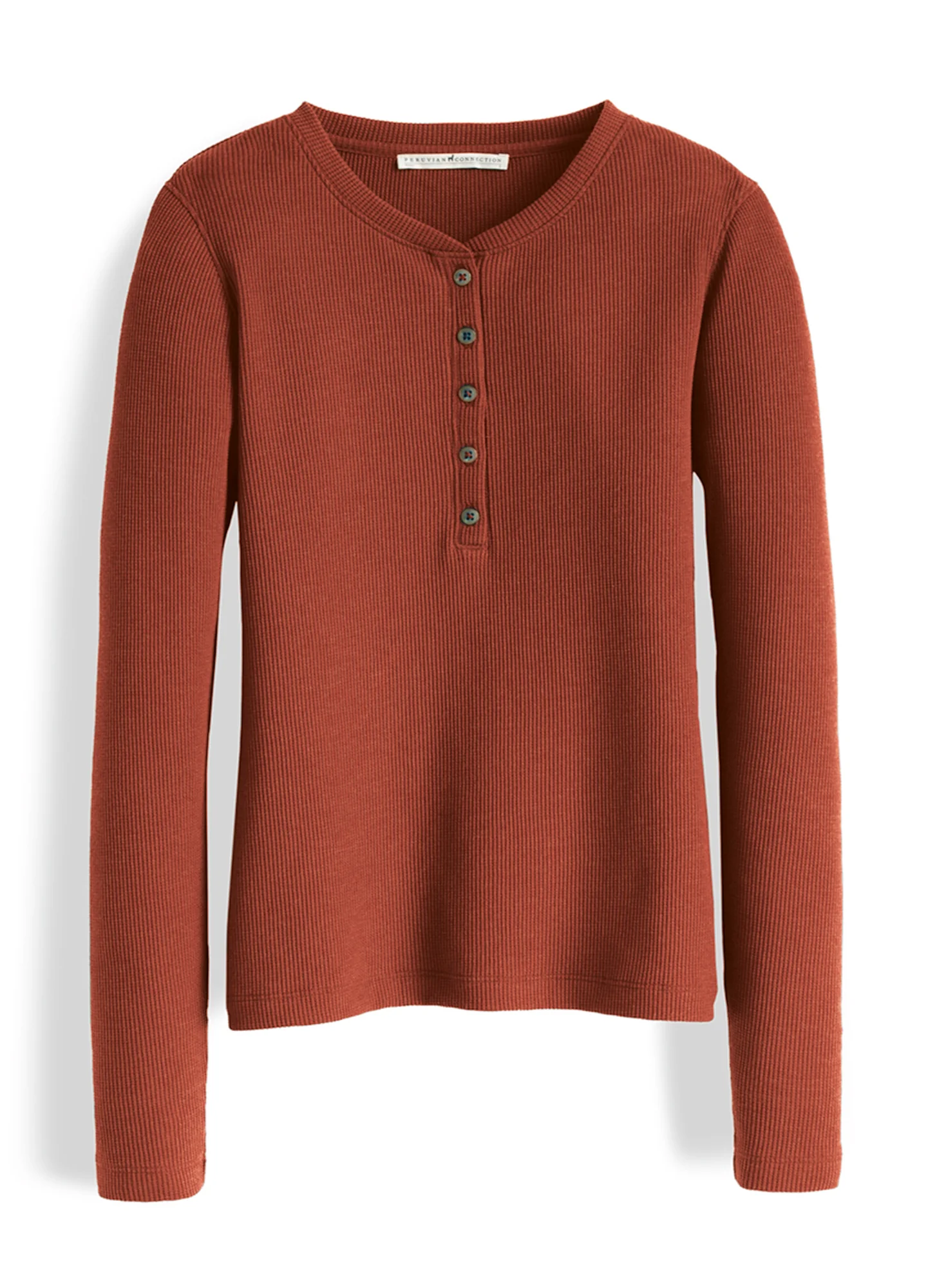 Waffle Knit Henley - Image 2