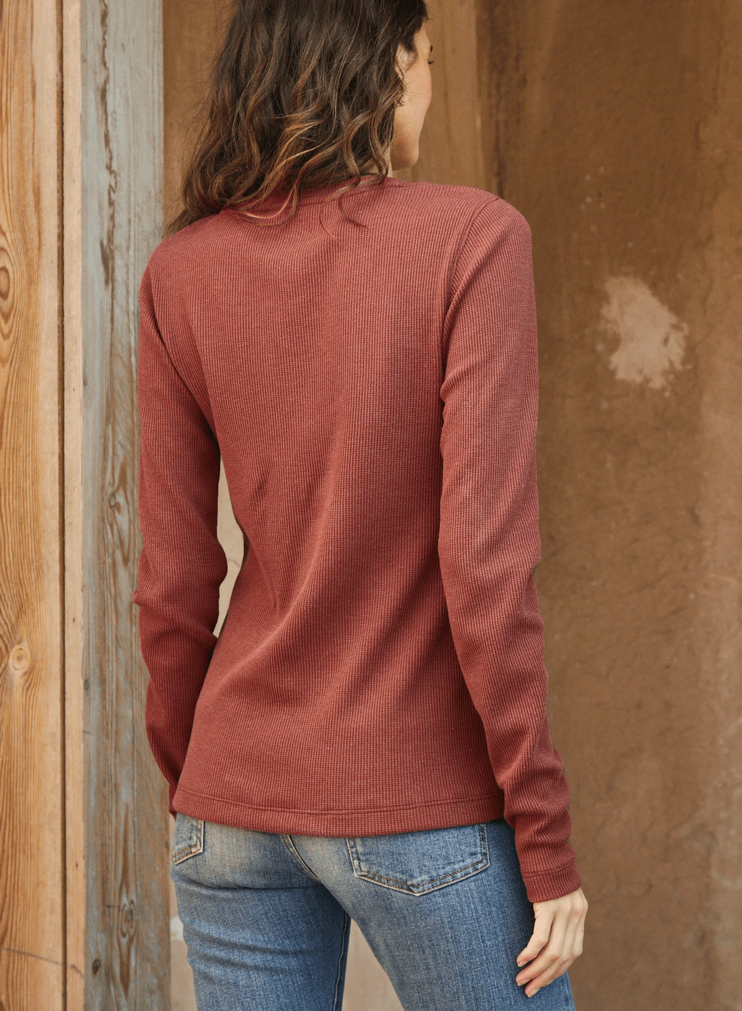 Waffle Knit Henley - Image 3