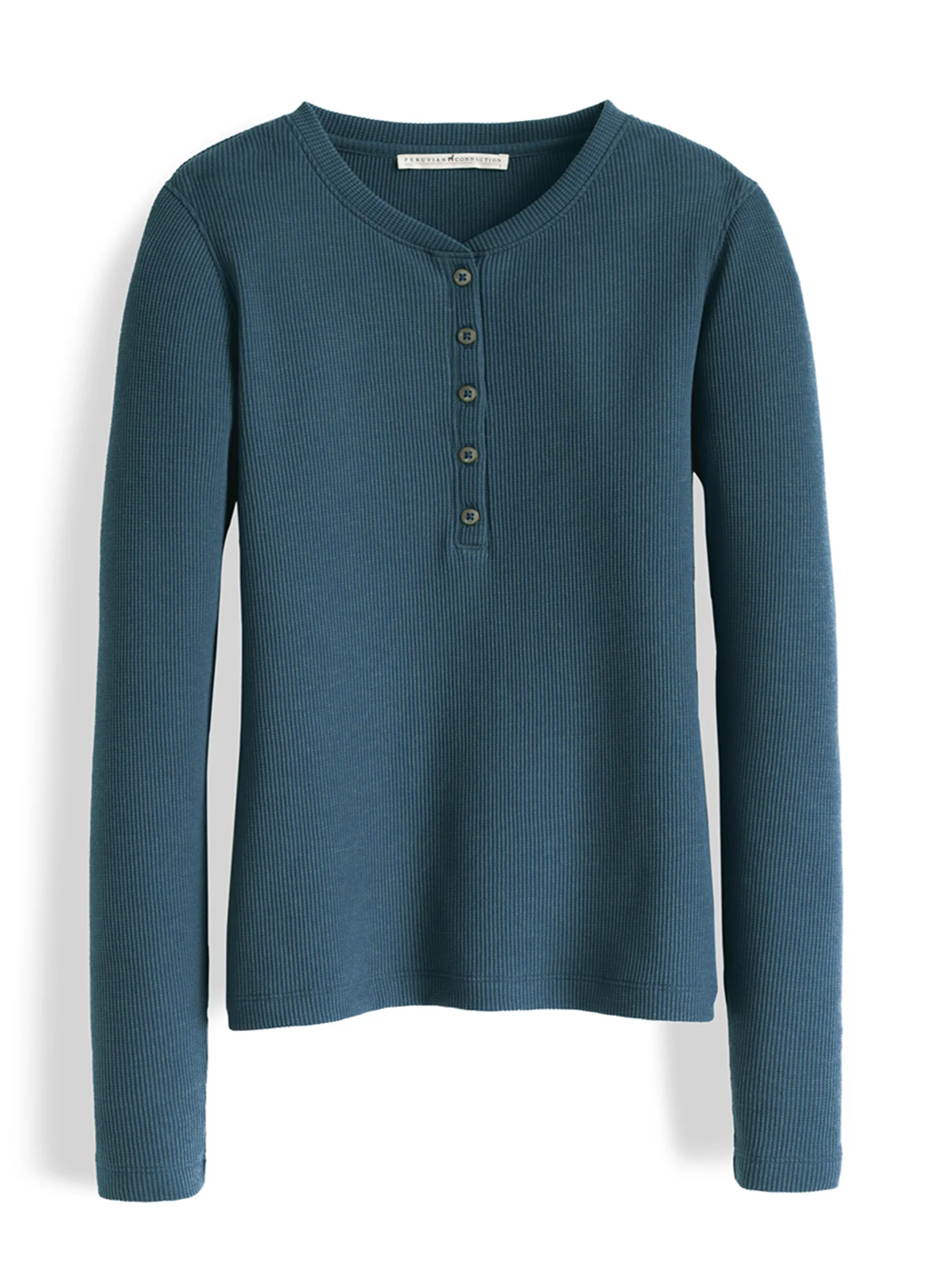 Waffle Knit Henley