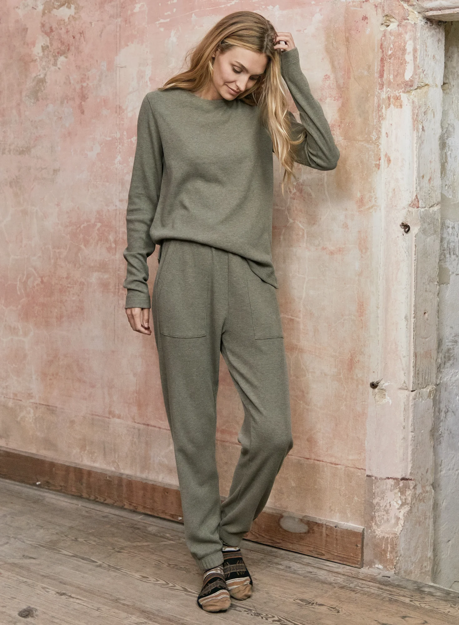 Waffle Knit Joggers - Image 5