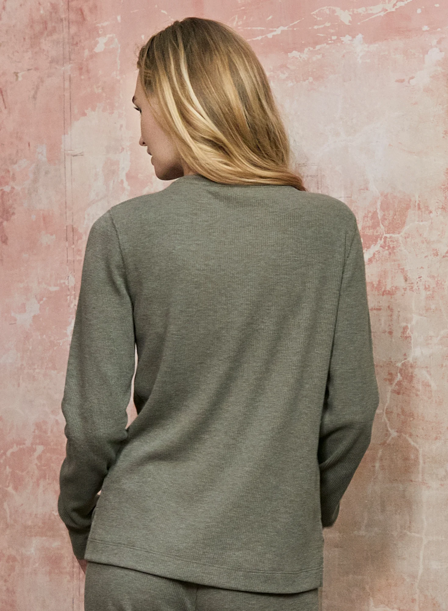 Waffle Knit Pullover - Image 2