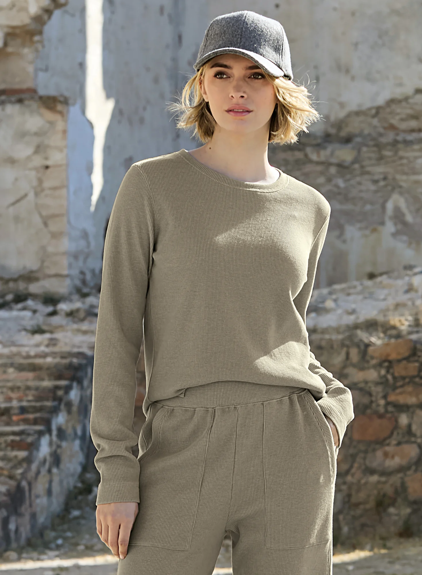 Waffle Knit Pullover - Image 5