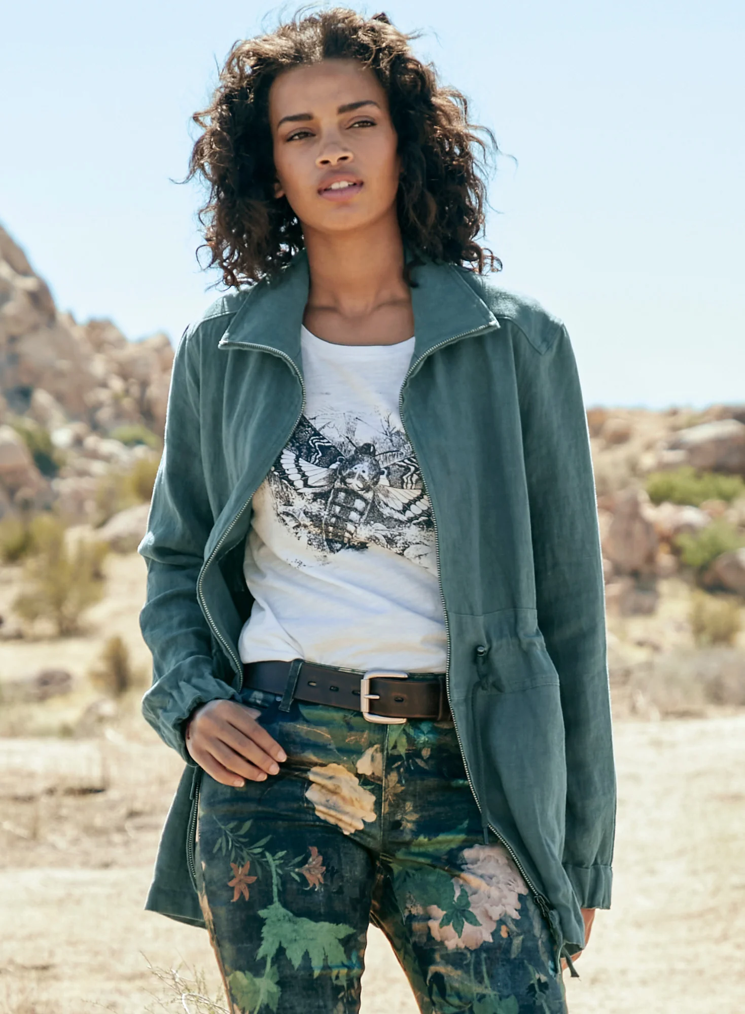 Washed Linen Anorak - Image 5