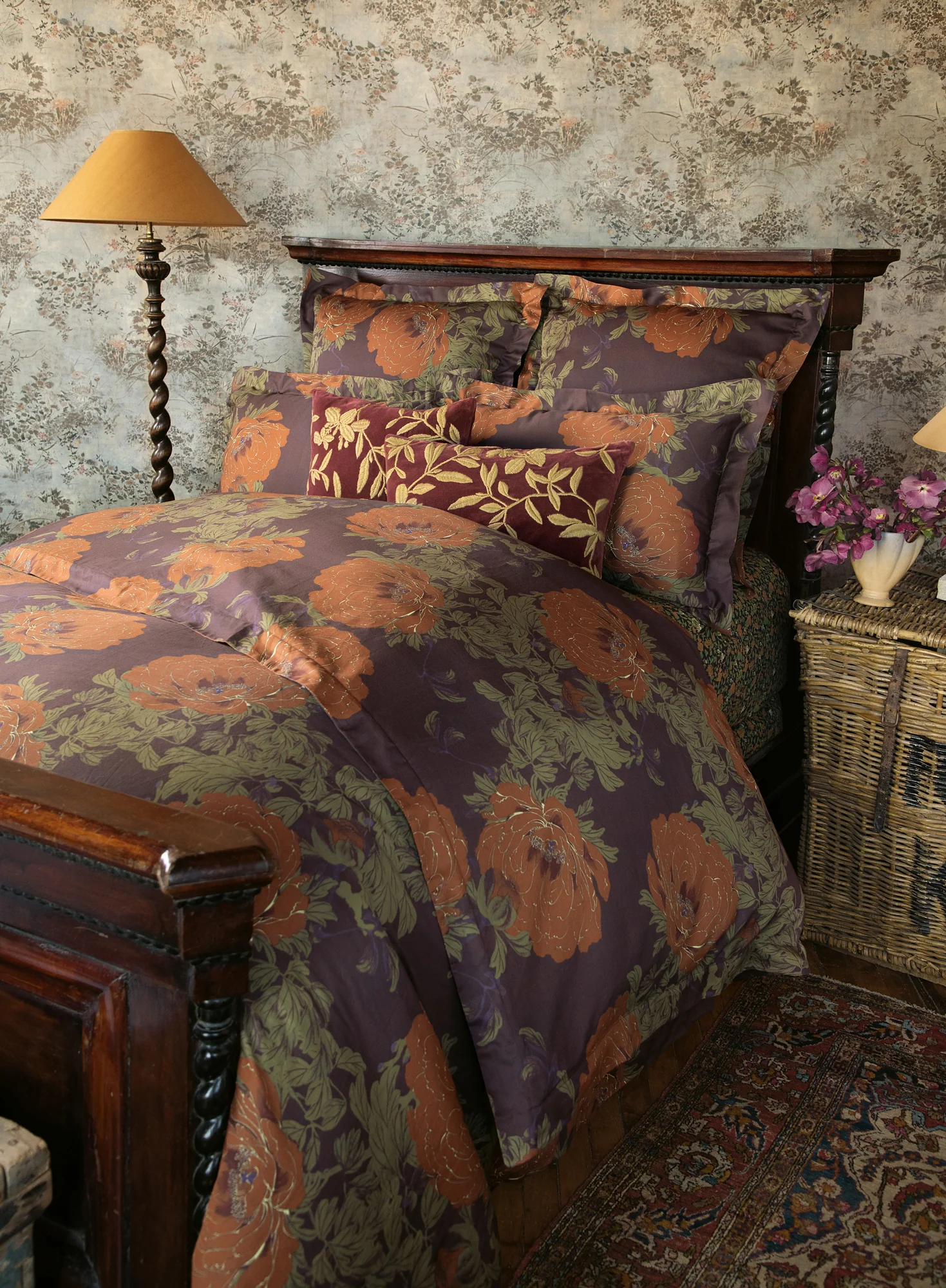 Winter Peony Duvet Cover Set - Image 3