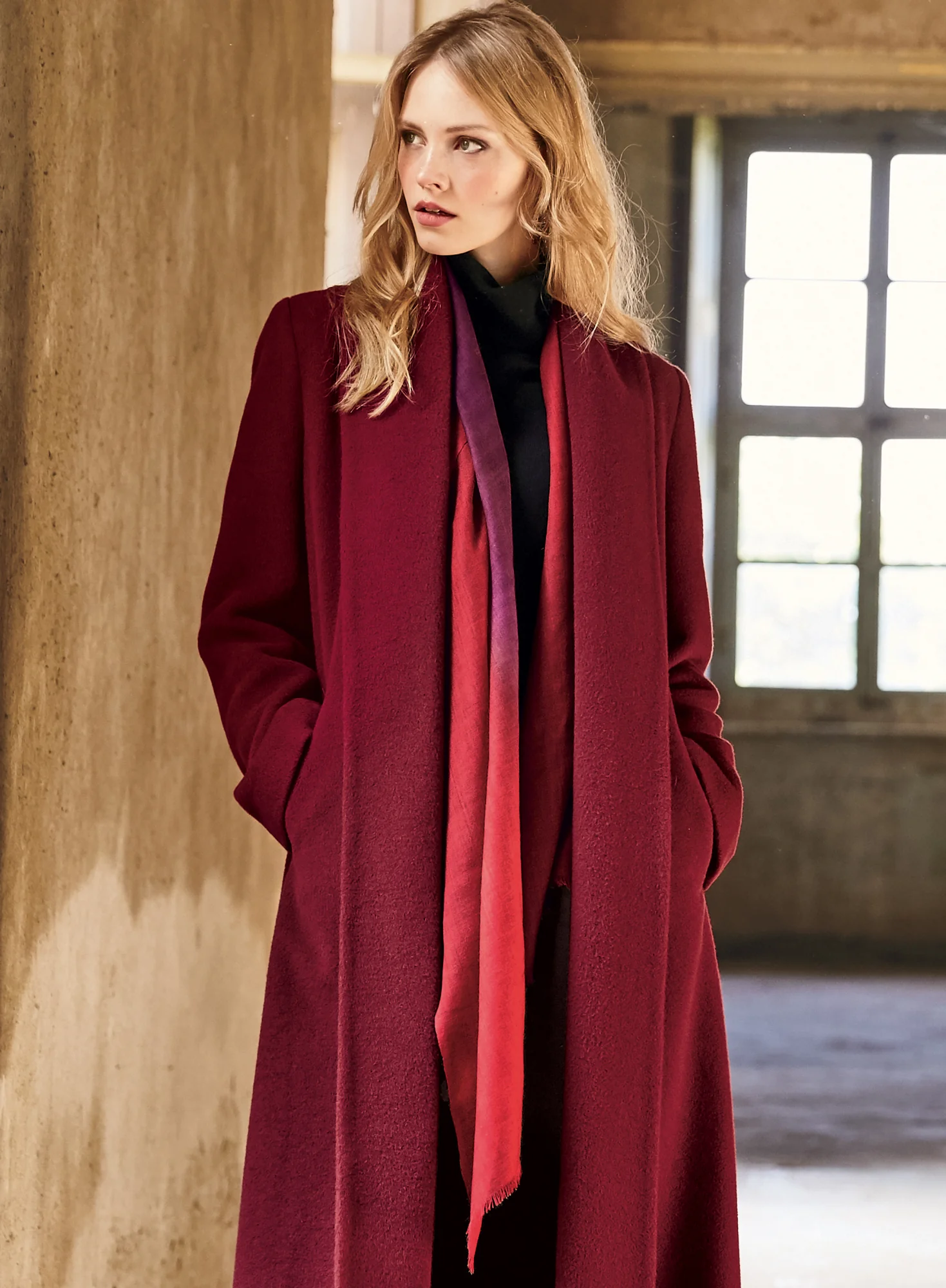 Winterberry Dip-Dyed Scarf - Image 4